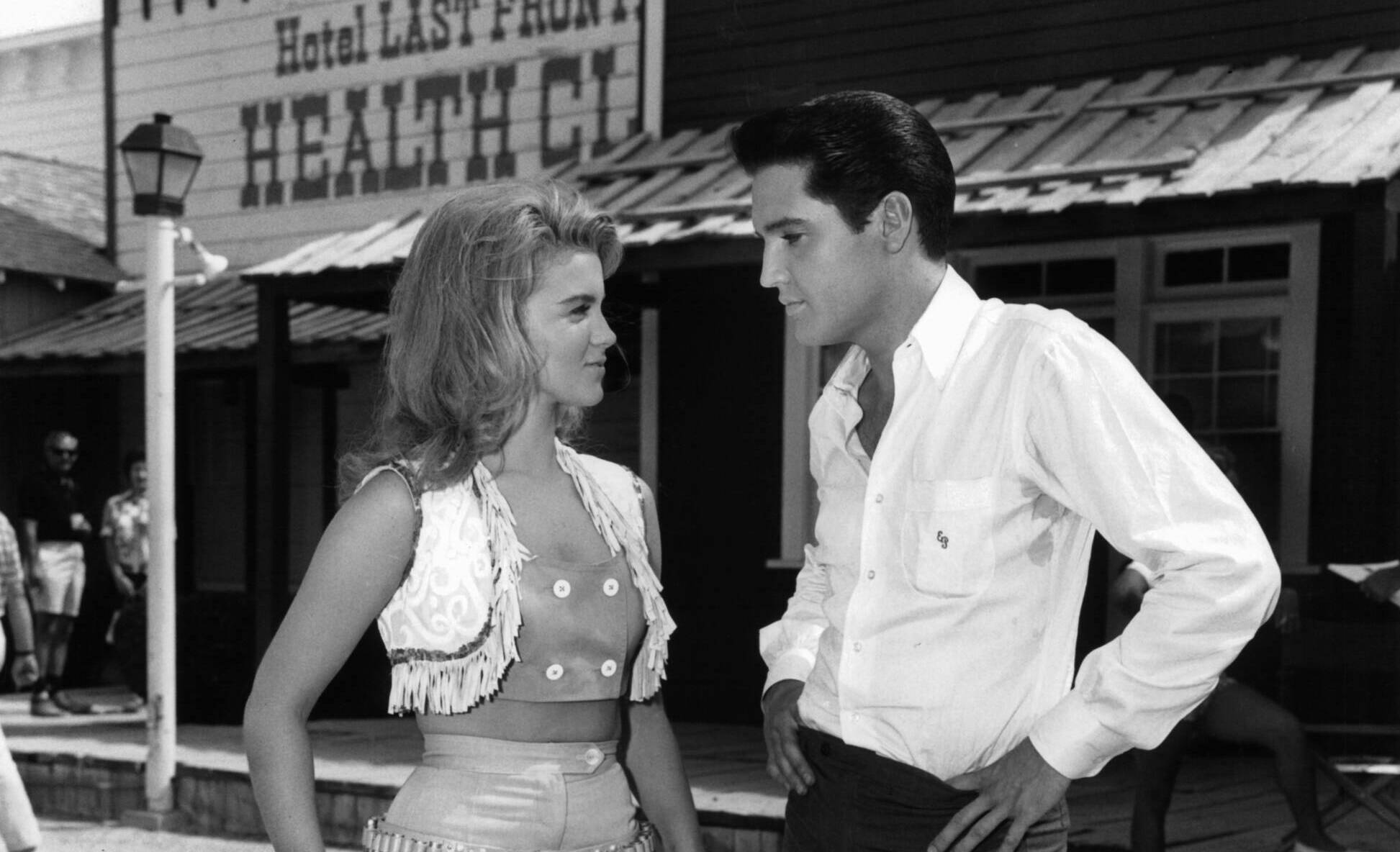 Ann-Margret and Elvis Presley on the set of the film 'Viva Las Vegas', 1964. (Photo by Metro-Goldwyn-Mayer/Getty Images)