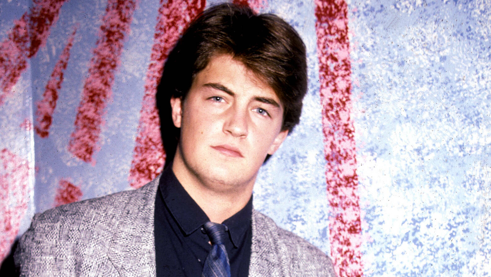 UNITED STATES - CIRCA 1987:  Matthew Perry in New York to promote his first network series, "Second Chance" on the Fox Net...