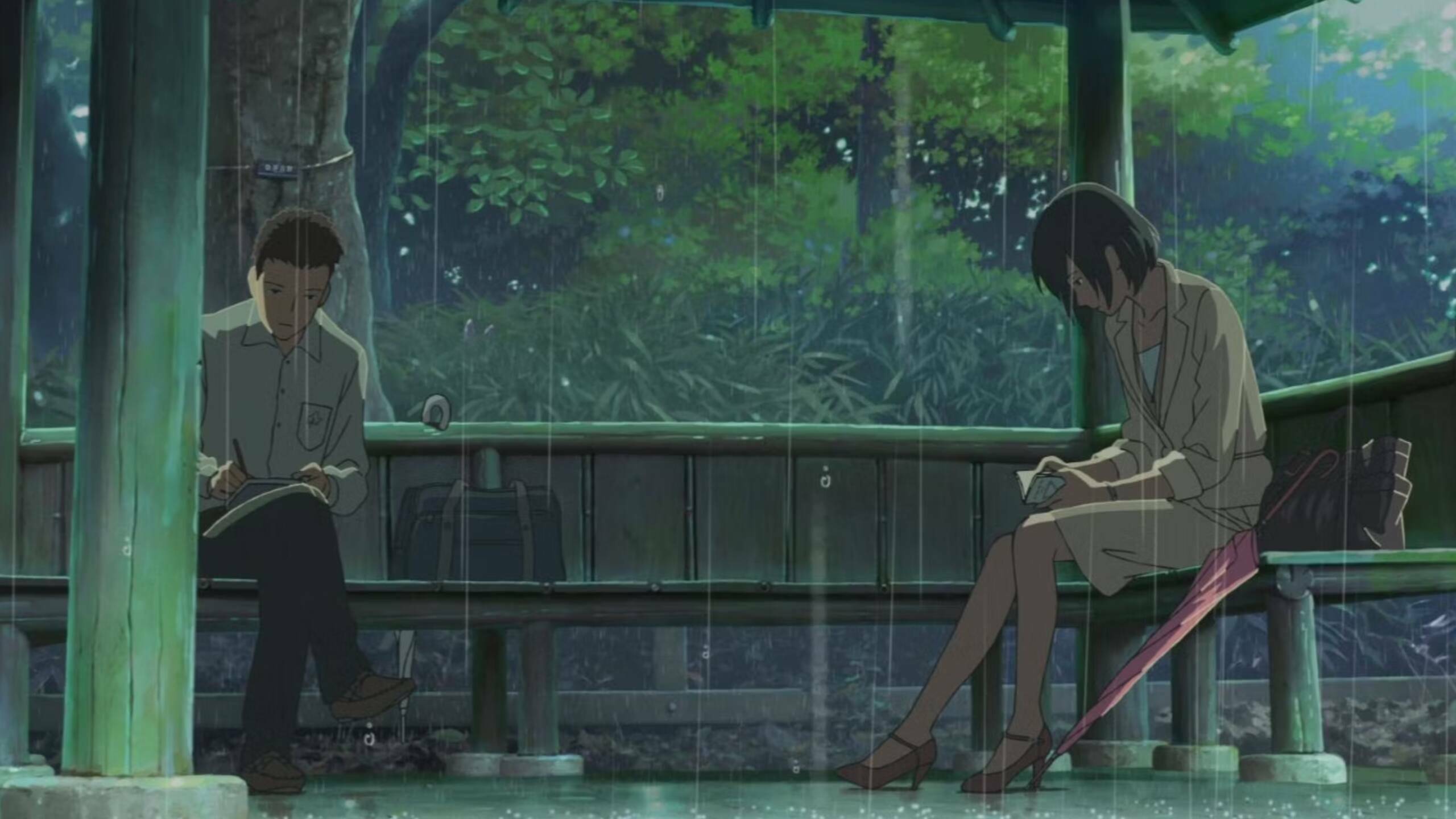 Zwei Einsame, die füreinander da sind: Szene aus "Garden Of Words"