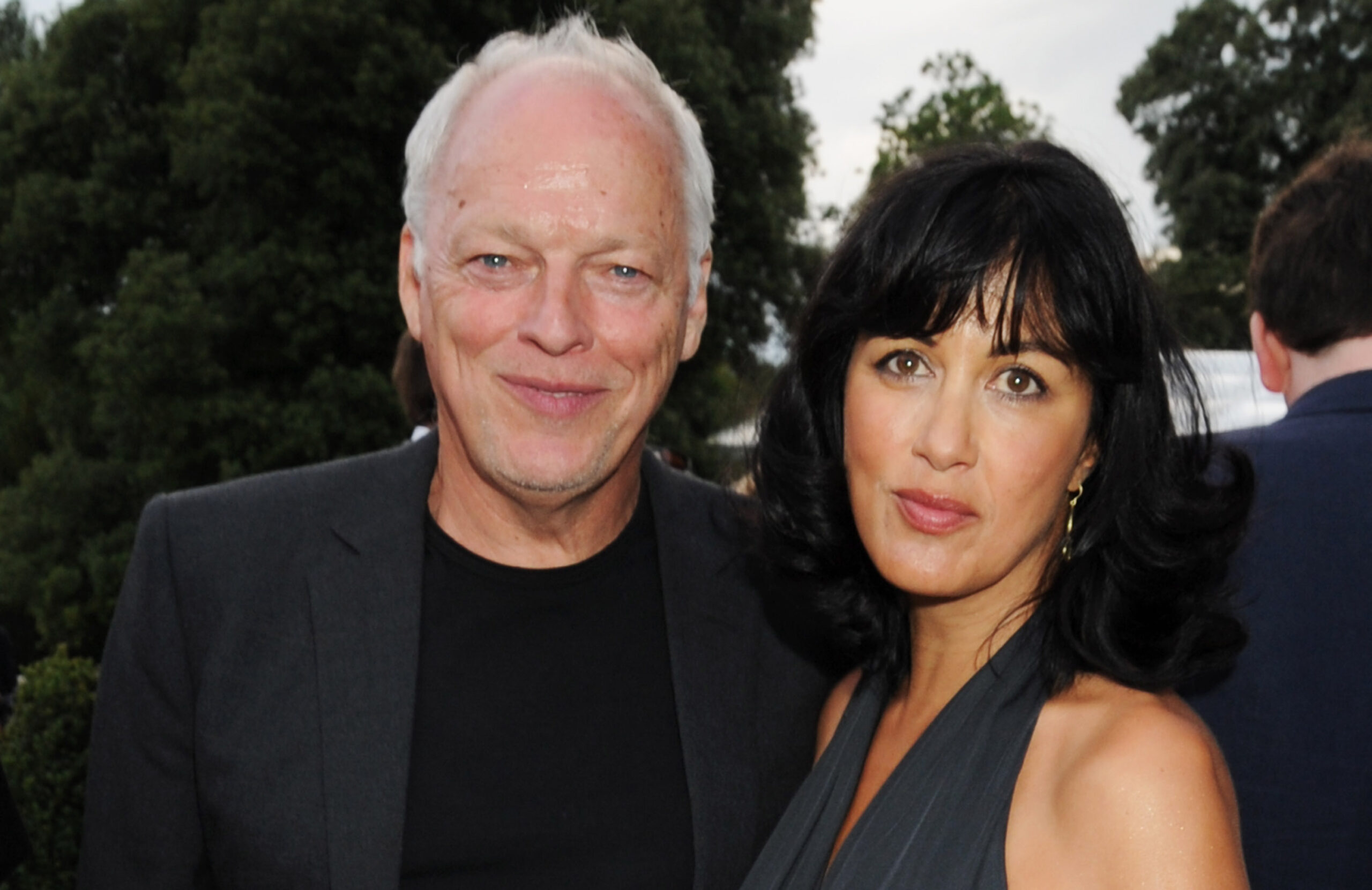 David Gilmour mit seiner Frau Polly Samson
