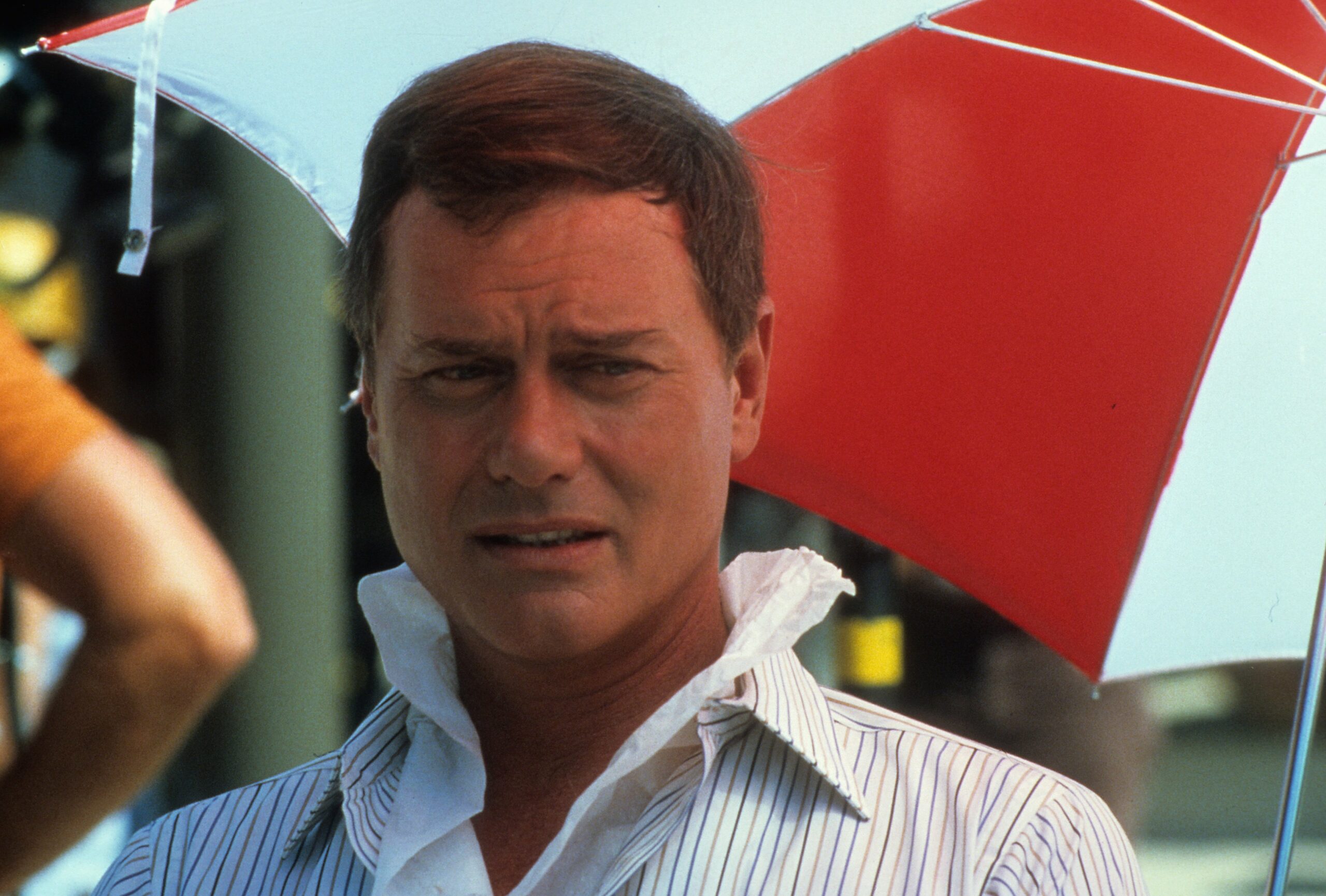 LOS ANGELES - 1980: Actor Larry Hagman on set of Dallas in 1980 in Los Angeles, California. (Photo by Donaldson Collection...