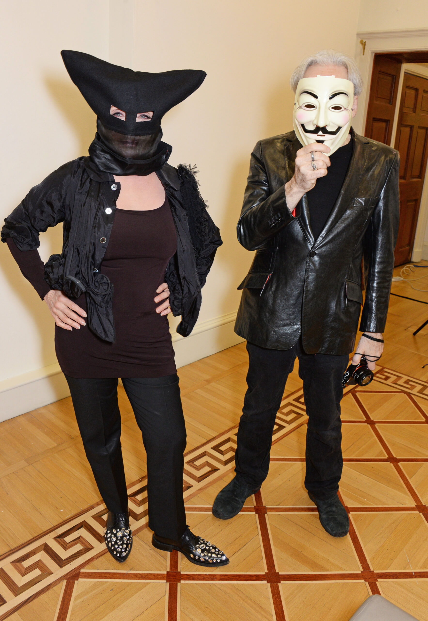 LONDON, ENGLAND - NOVEMBER 05:  Debbie Harry (L) and Chris Stein attend the private view of "Chris Stein/Negative: Me, Blo...