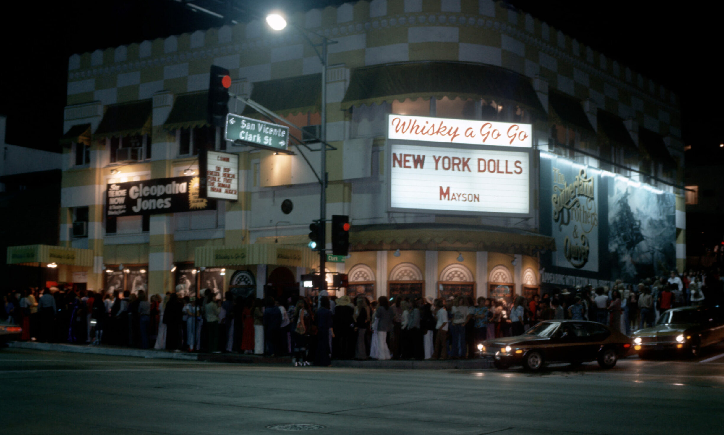 UNSPECIFIED - The New York Dolls perform at the Whisky a Go Go in West Hollywood, California, circa 1960.  (Photo by Micha...