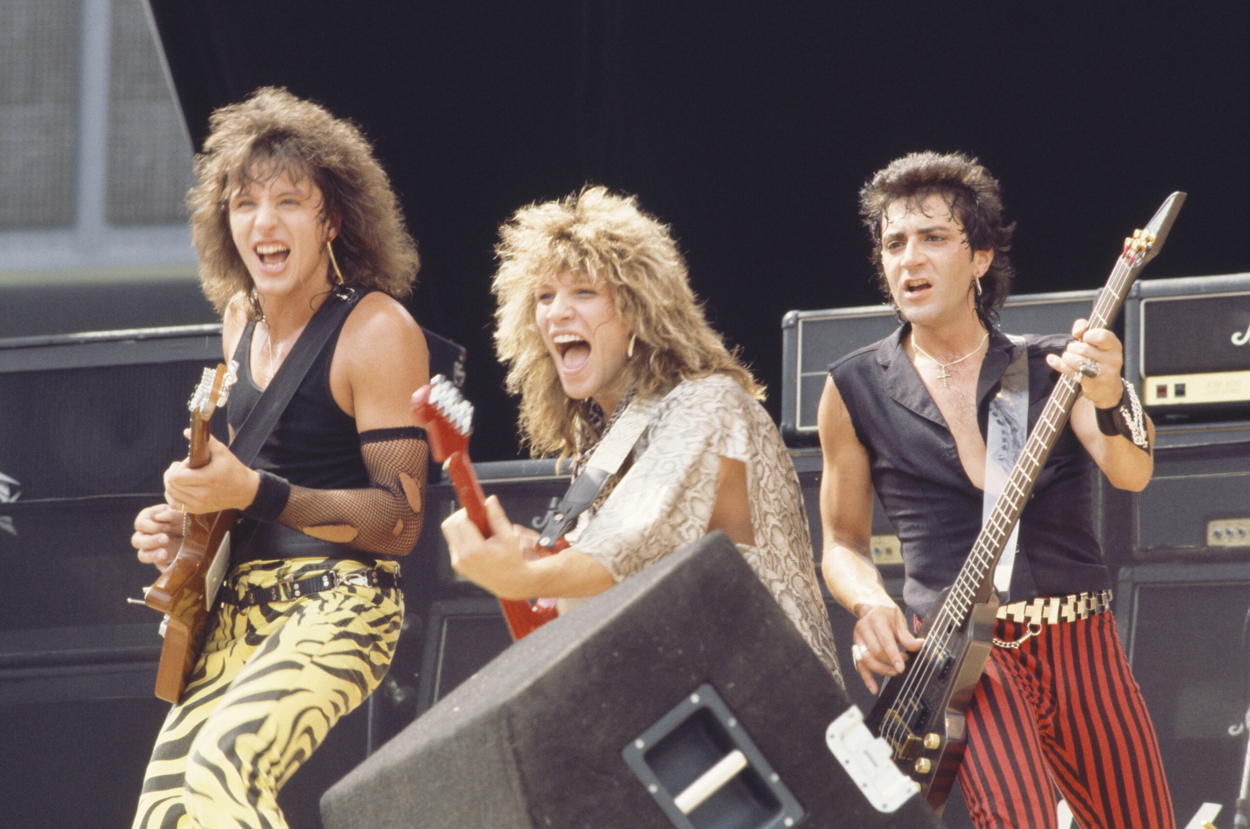 Richie Sambora, Jon Bon Jovi und Alec John Such von Bon Jovi, 1984