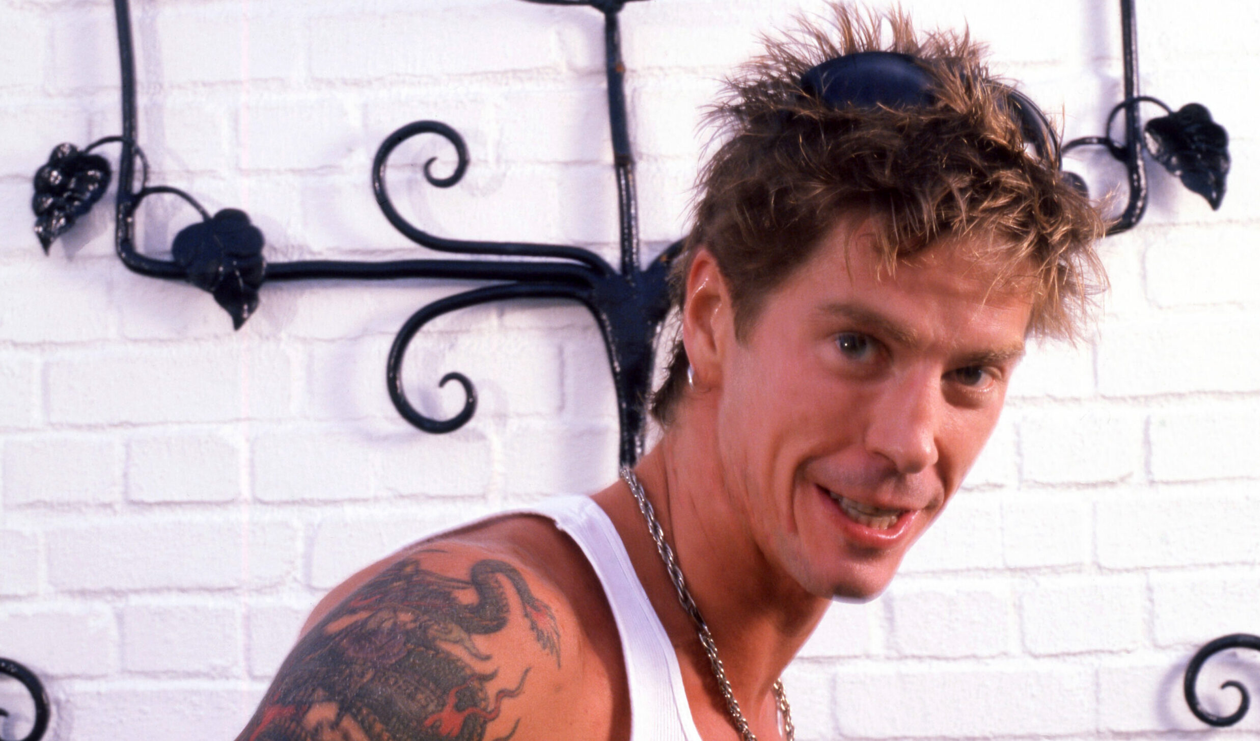 NEW YORK, NY - JUNE, 1997: American multi-instrumentalist, singer, songwriter, author and former Guns and Roses bassist Du...