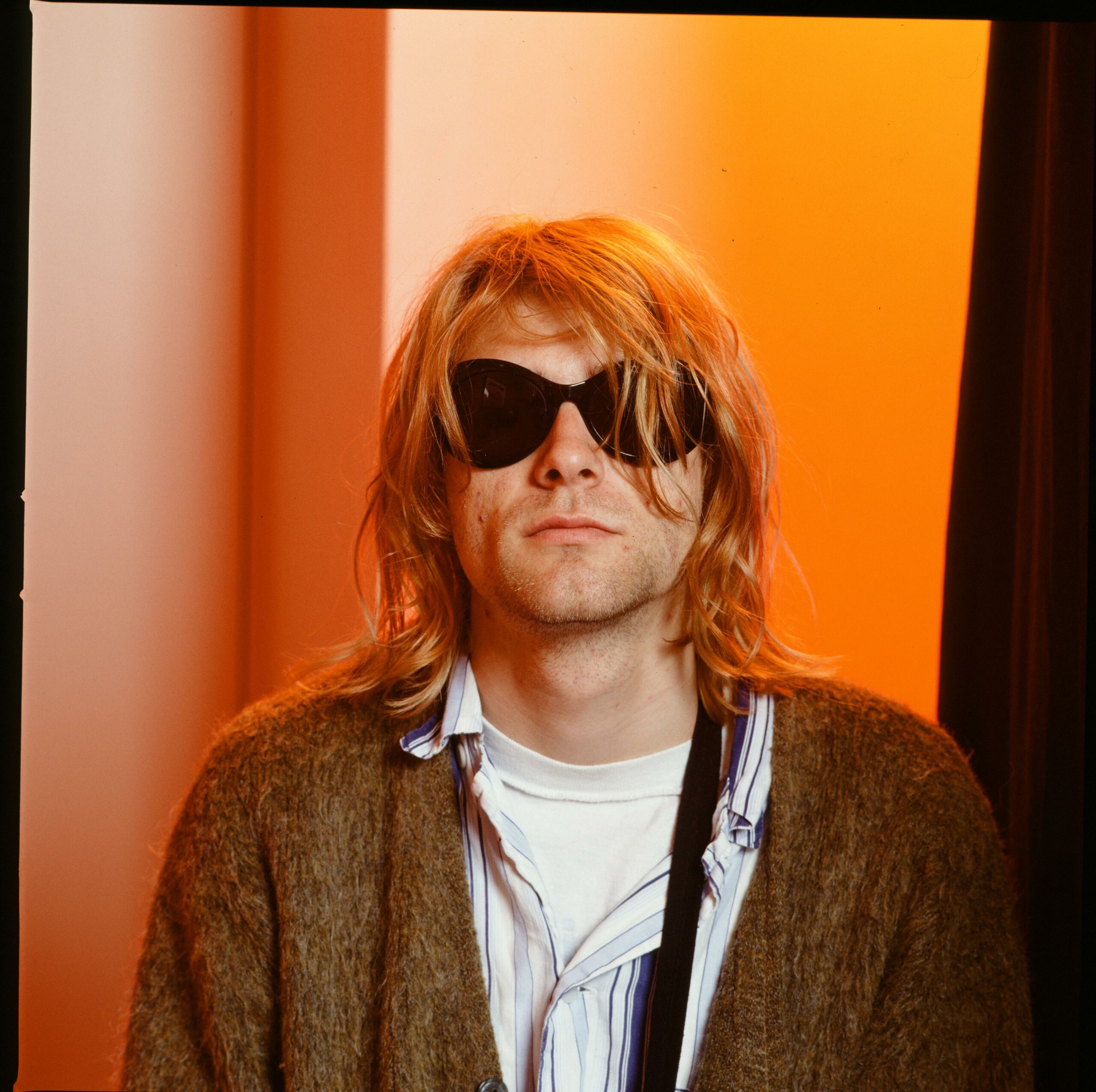 (MANDATORY CREDIT Koh Hasebe/Shinko Music/Getty Images) Kurt Cobain of Nirvana, portrait during an interview in Roppongi P...