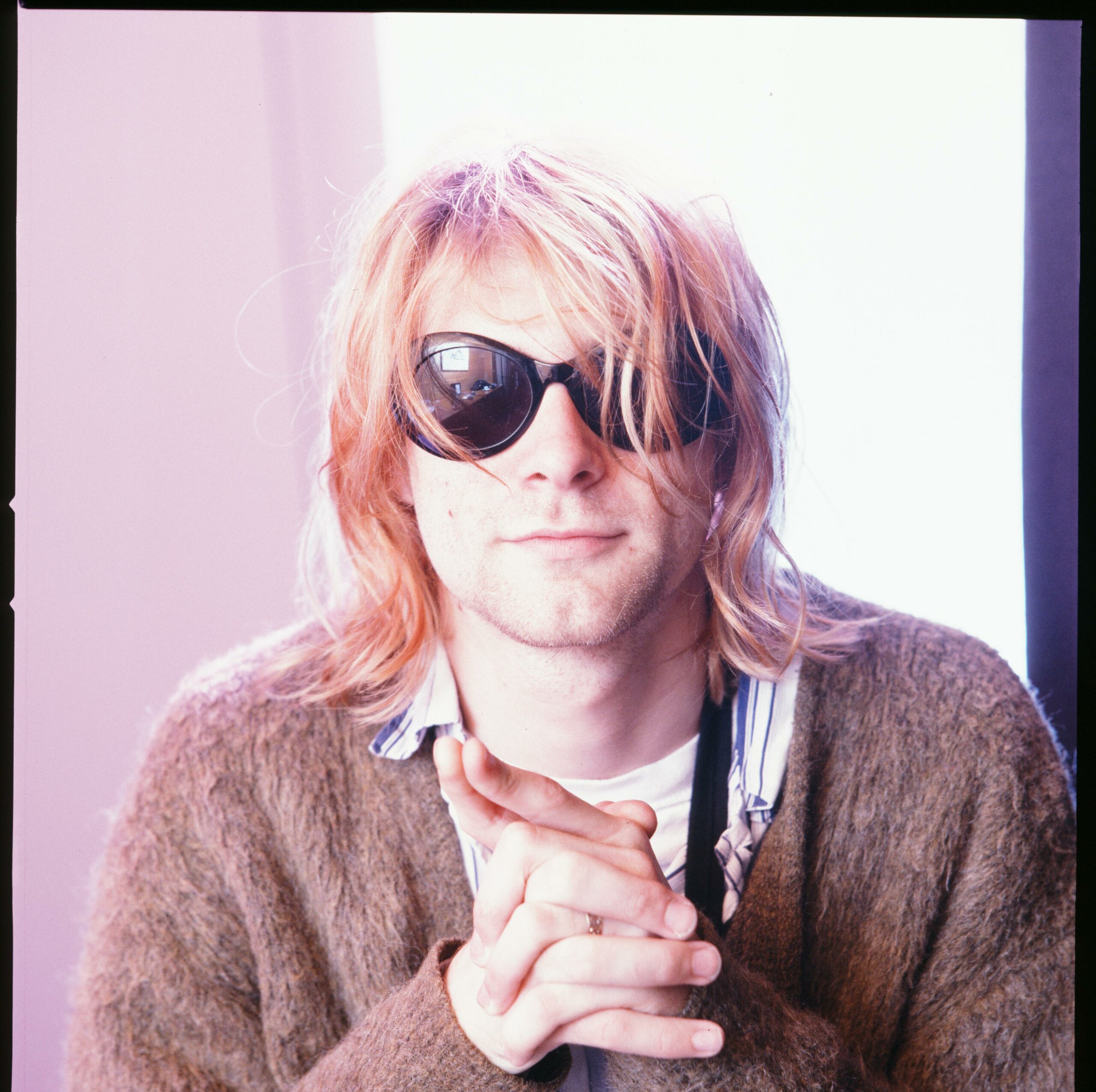 (MANDATORY CREDIT Koh Hasebe/Shinko Music/Getty Images) Kurt Cobain of Nirvana, portrait during an interview in Roppongi P...