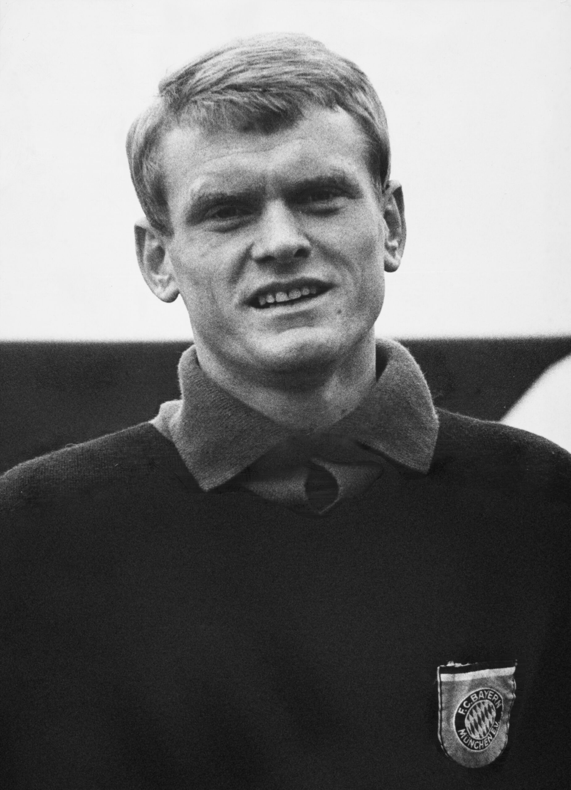 Portrait of German football player Sepp Maier, Goalkeeper for FC Bayern Munich Football Club before the game against Hambu...