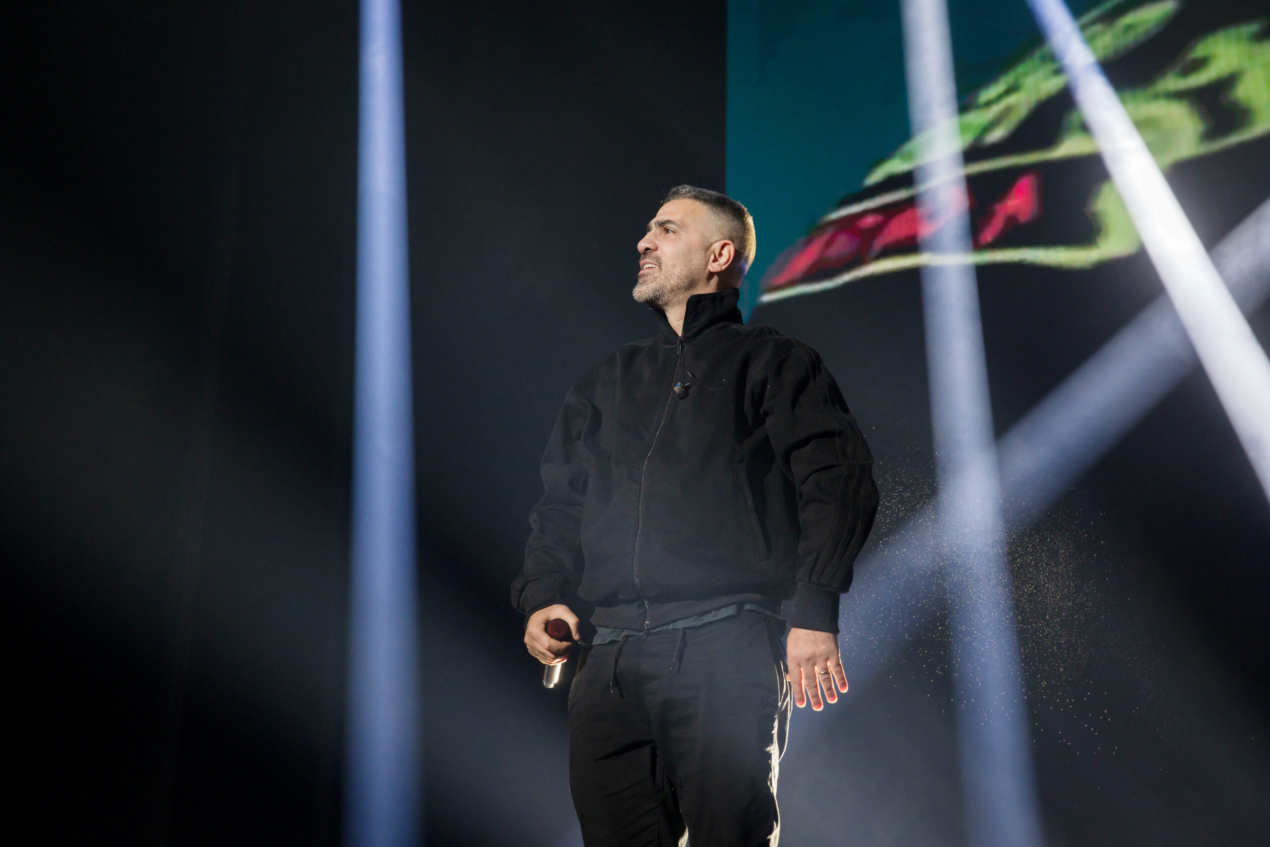 BERLIN, GERMANY - MARCH 21: German rapper Bushido performs live on stage during a concert at the Mercedes-Benz Arena on Ma...