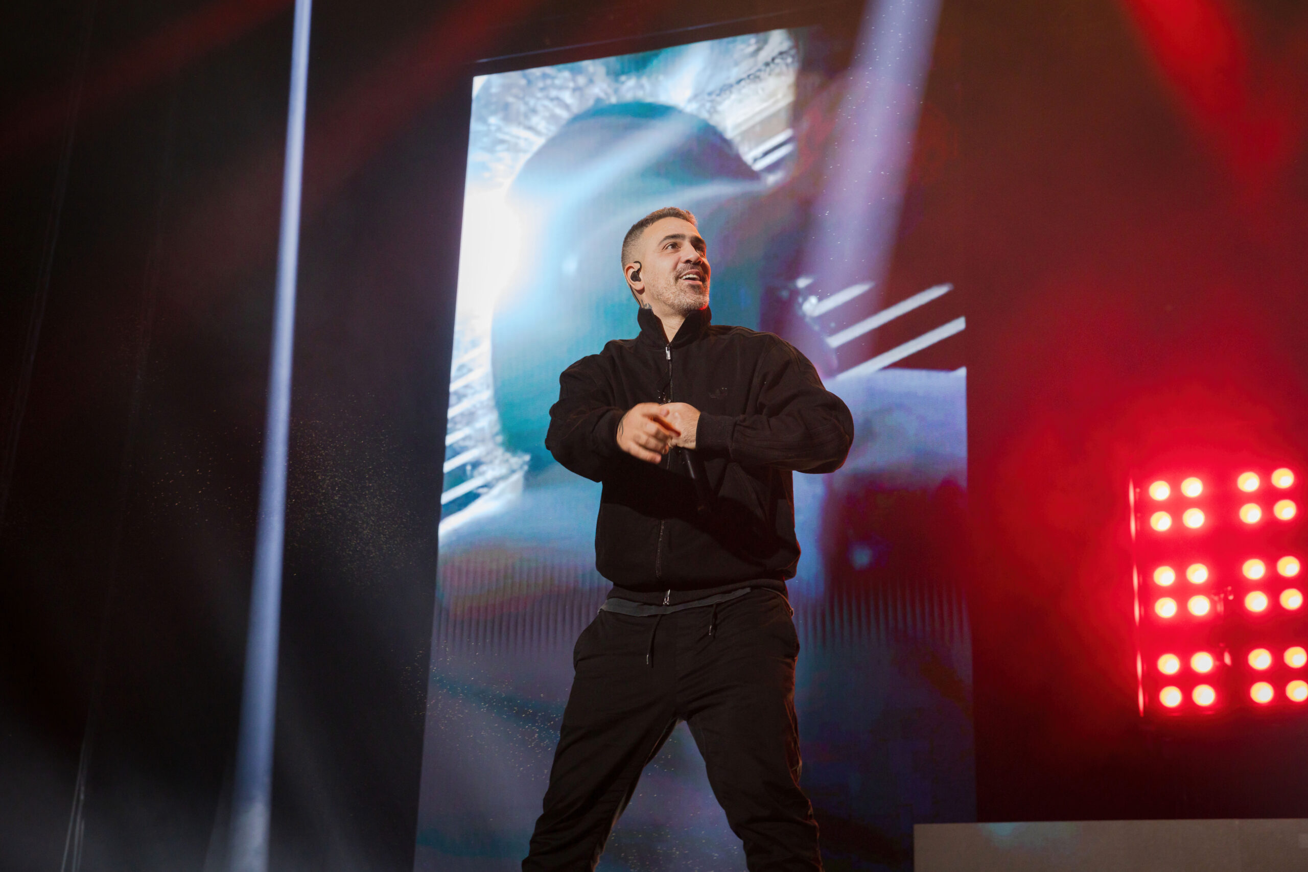 BERLIN, GERMANY - MARCH 21: German rapper Bushido performs live on stage during a concert at the Mercedes-Benz Arena on Ma...