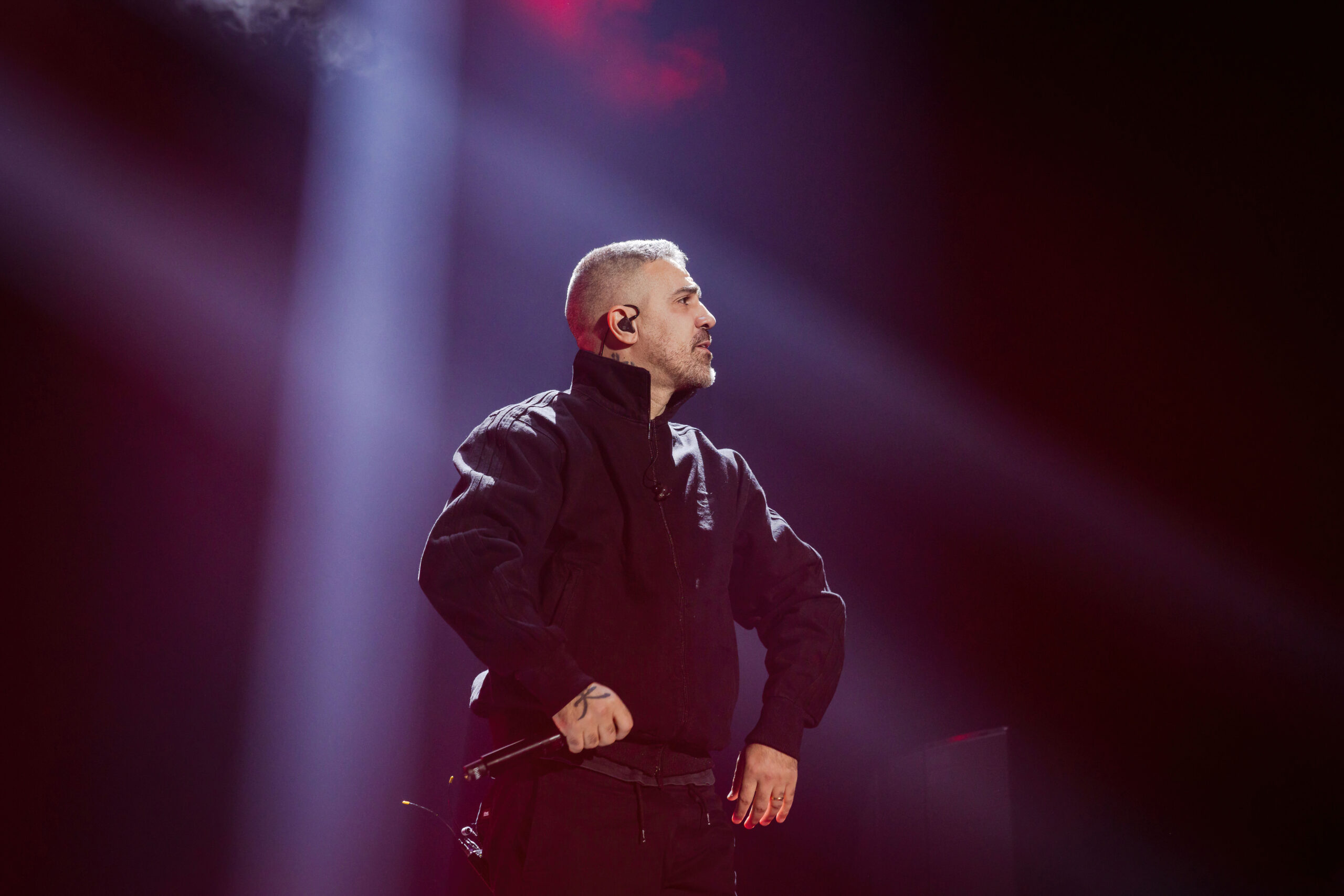 BERLIN, GERMANY - MARCH 21: German rapper Bushido performs live on stage during a concert at the Mercedes-Benz Arena on Ma...