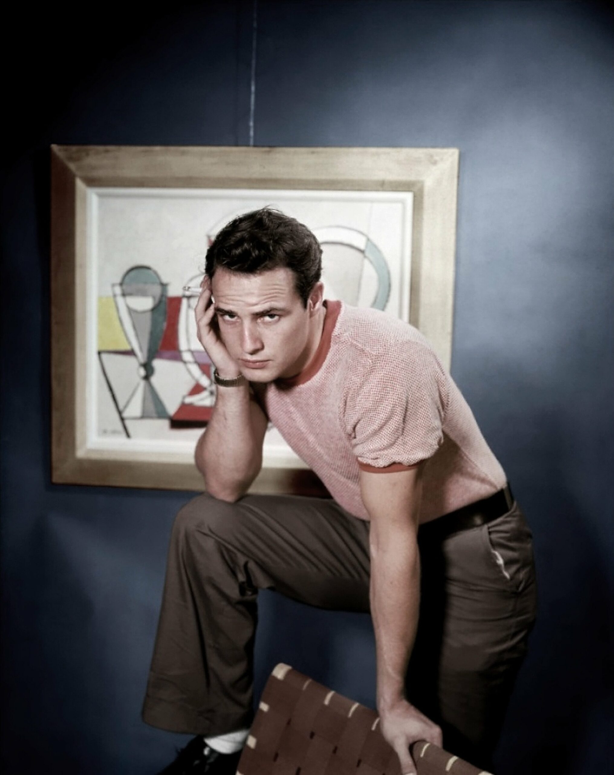 CIRCA 1950: Actor Marlon Brando poses for a portrait circa 1950. (Photo by Columbia Pictures/Getty Images)