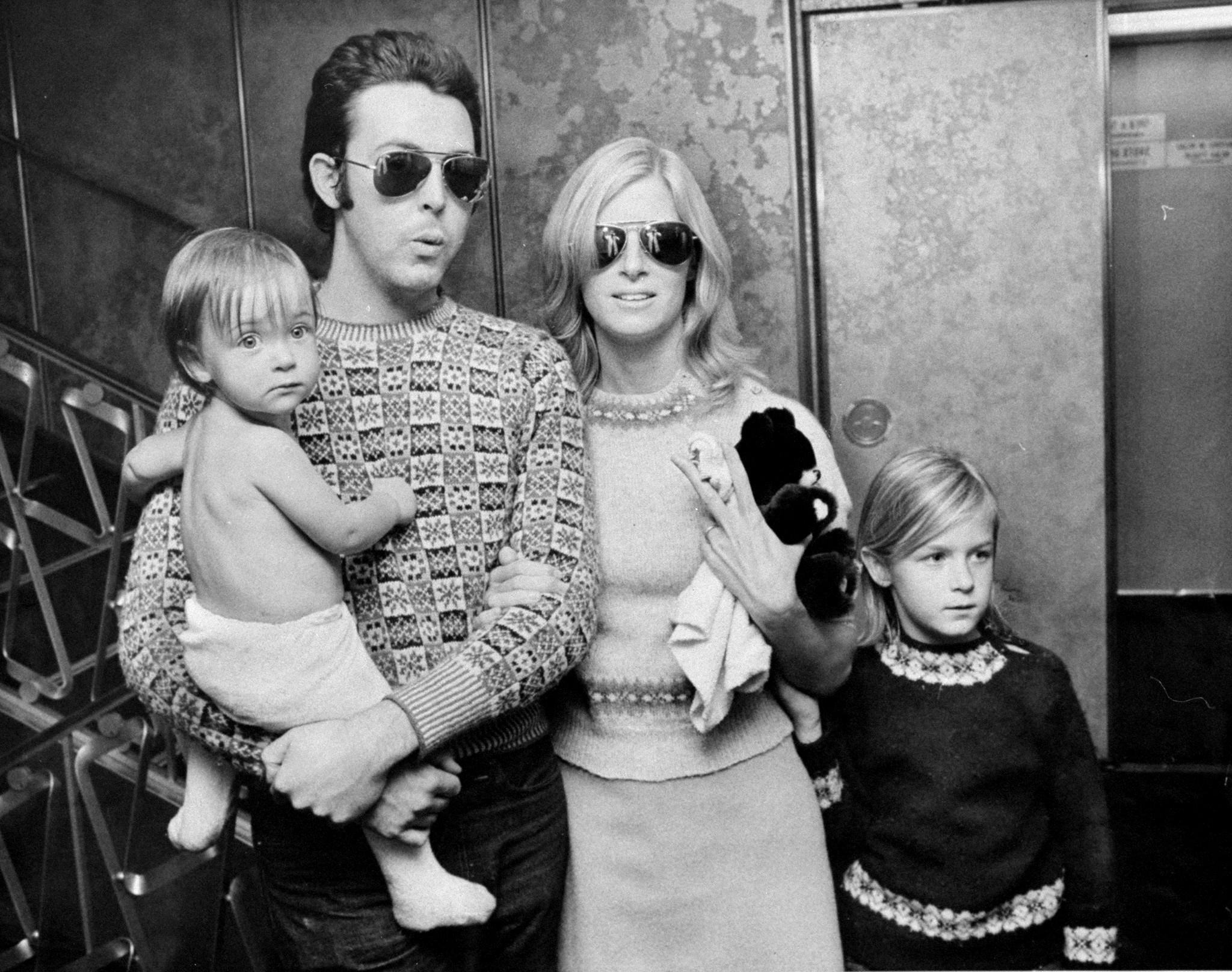 Familie McCartney: Paul und Stella mit ihren Kindern