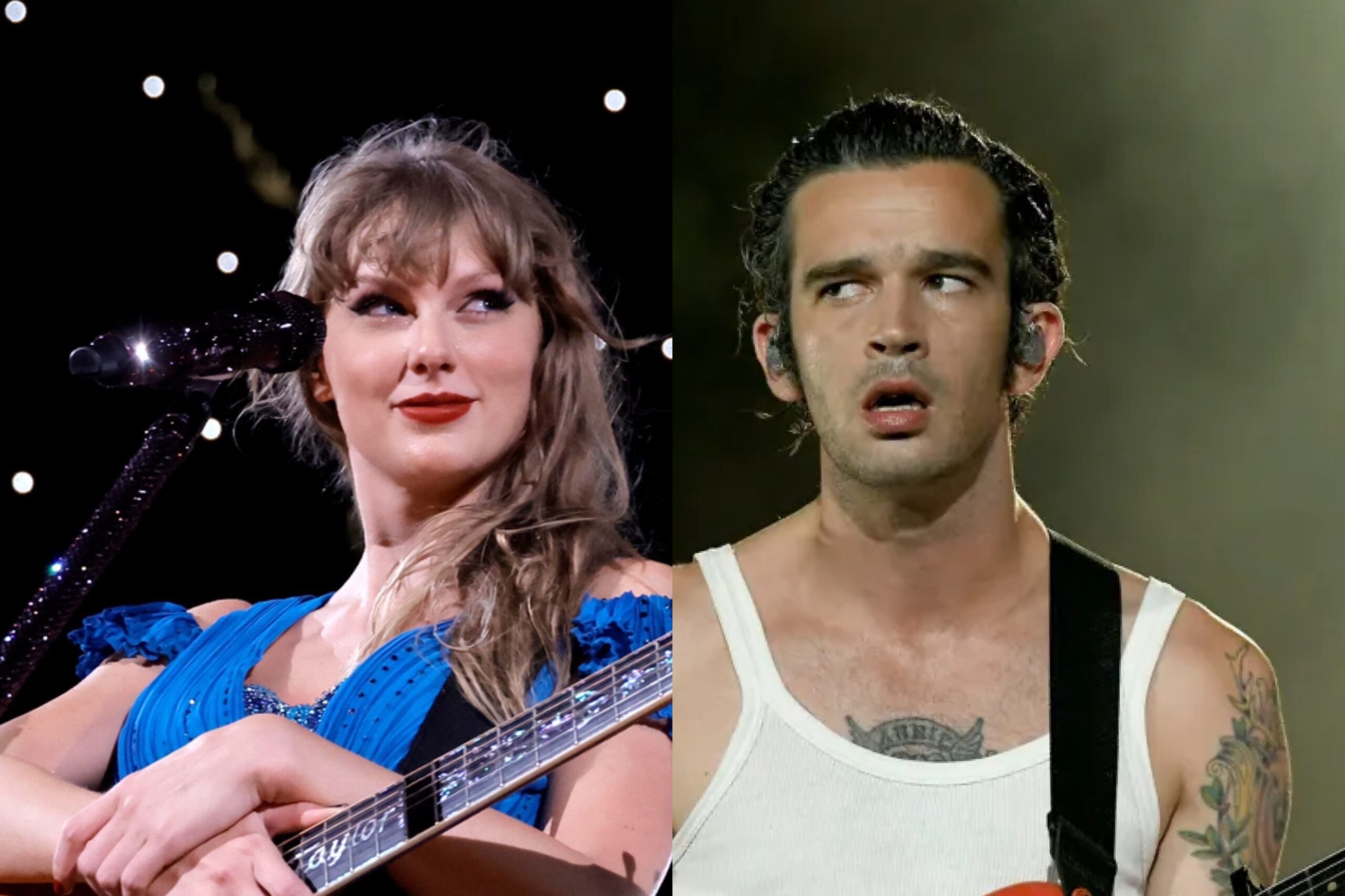 links: Taylor Swift, rechts: Matty Healy