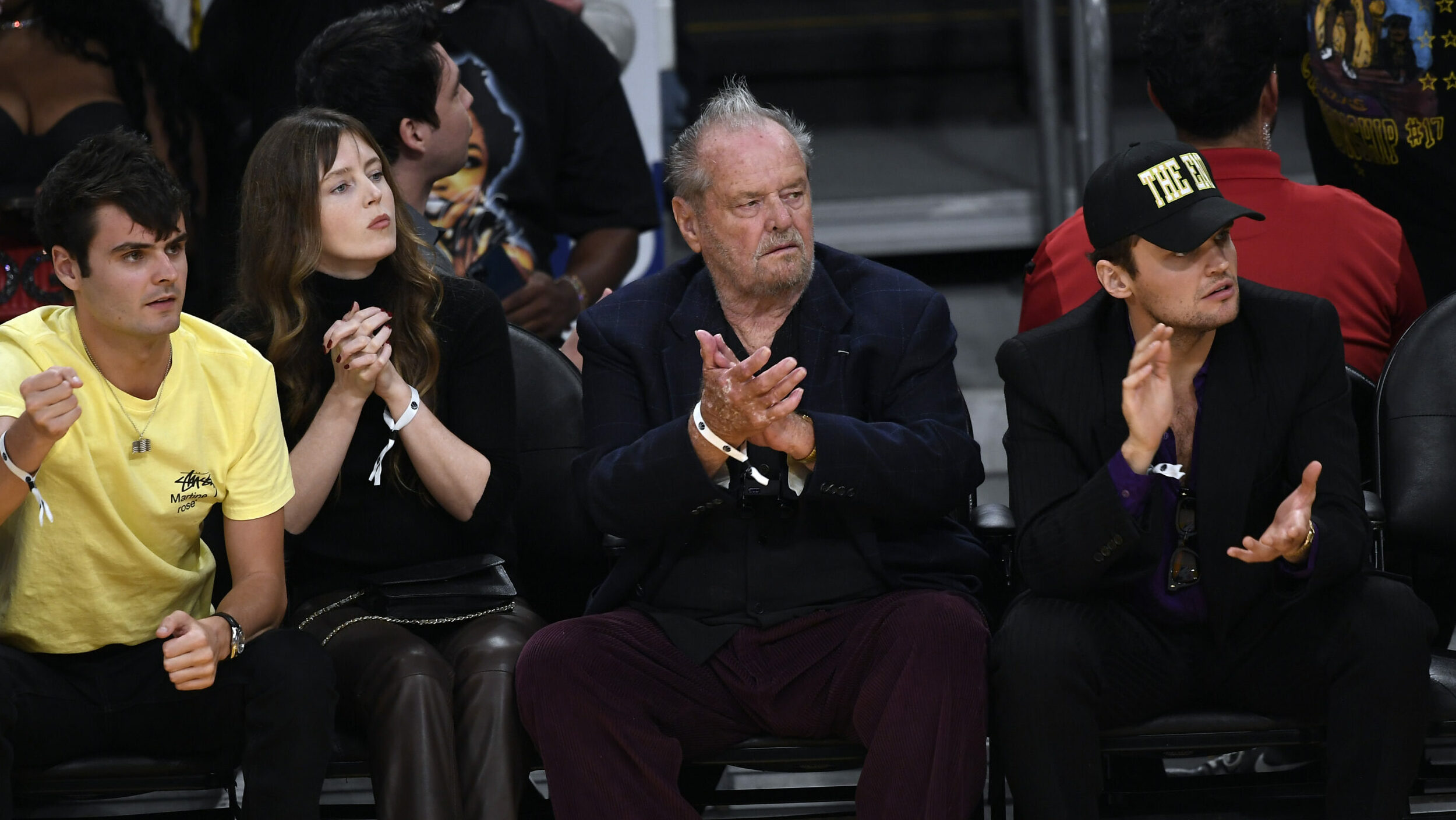 LOS ANGELES, CA - APRIL 28: Jack Nicholson attends the basketball game between Los Angeles Lakers and Memphis Grizzlies Ro...