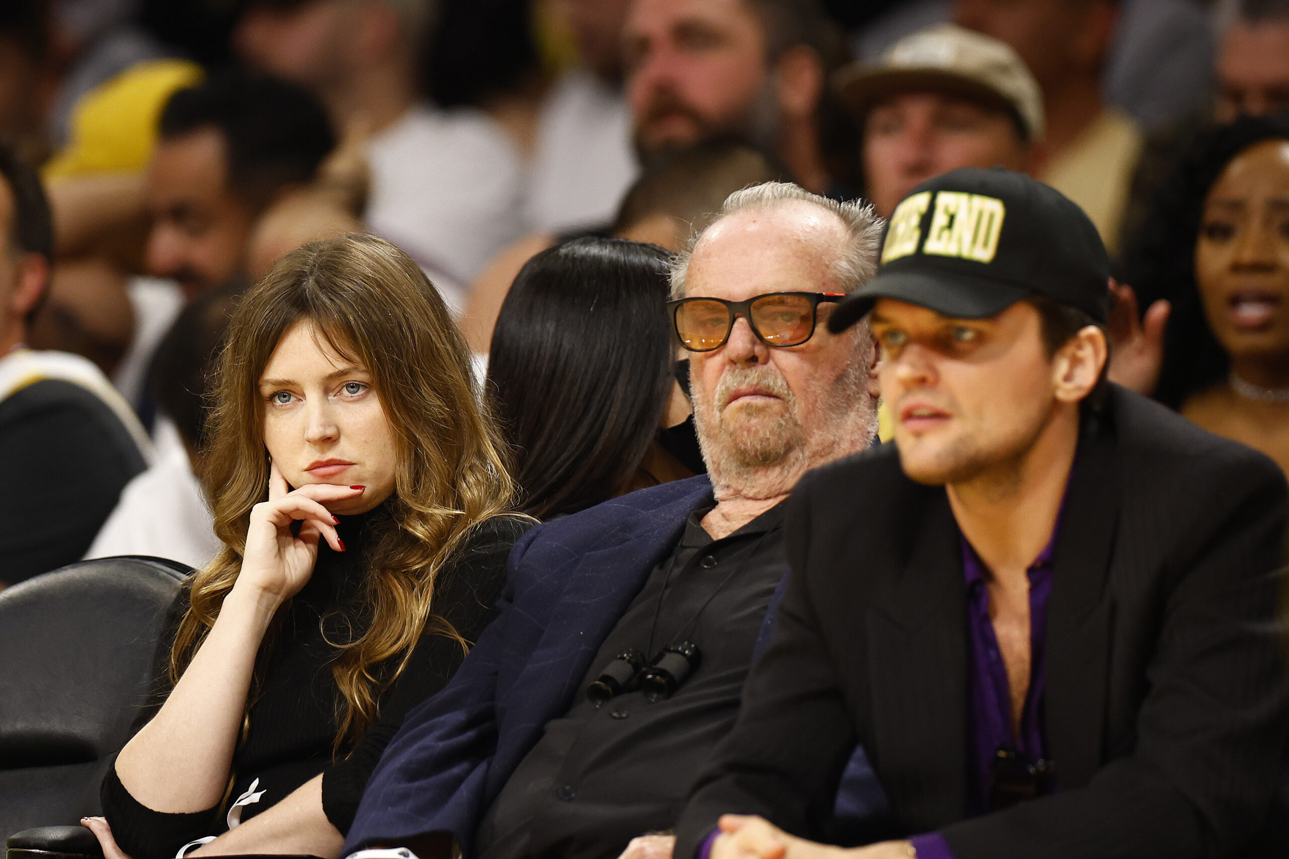LOS ANGELES, CALIFORNIA - APRIL 28:  Jack Nicholson attends a game between the Memphis Grizzlies and the Los Angeles Laker...