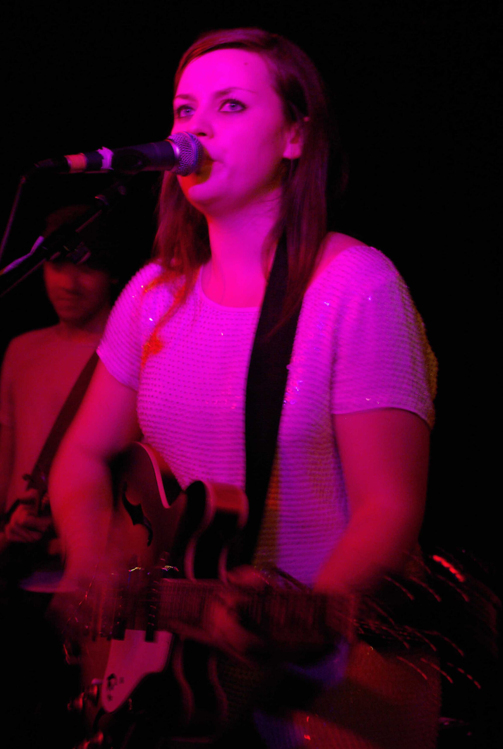 UNITED KINGDOM - OCTOBER 10:  DINGWALLS  Photo of Amy MacDONALD, performing live on stage  (Photo by Gus Stewart/Redferns)