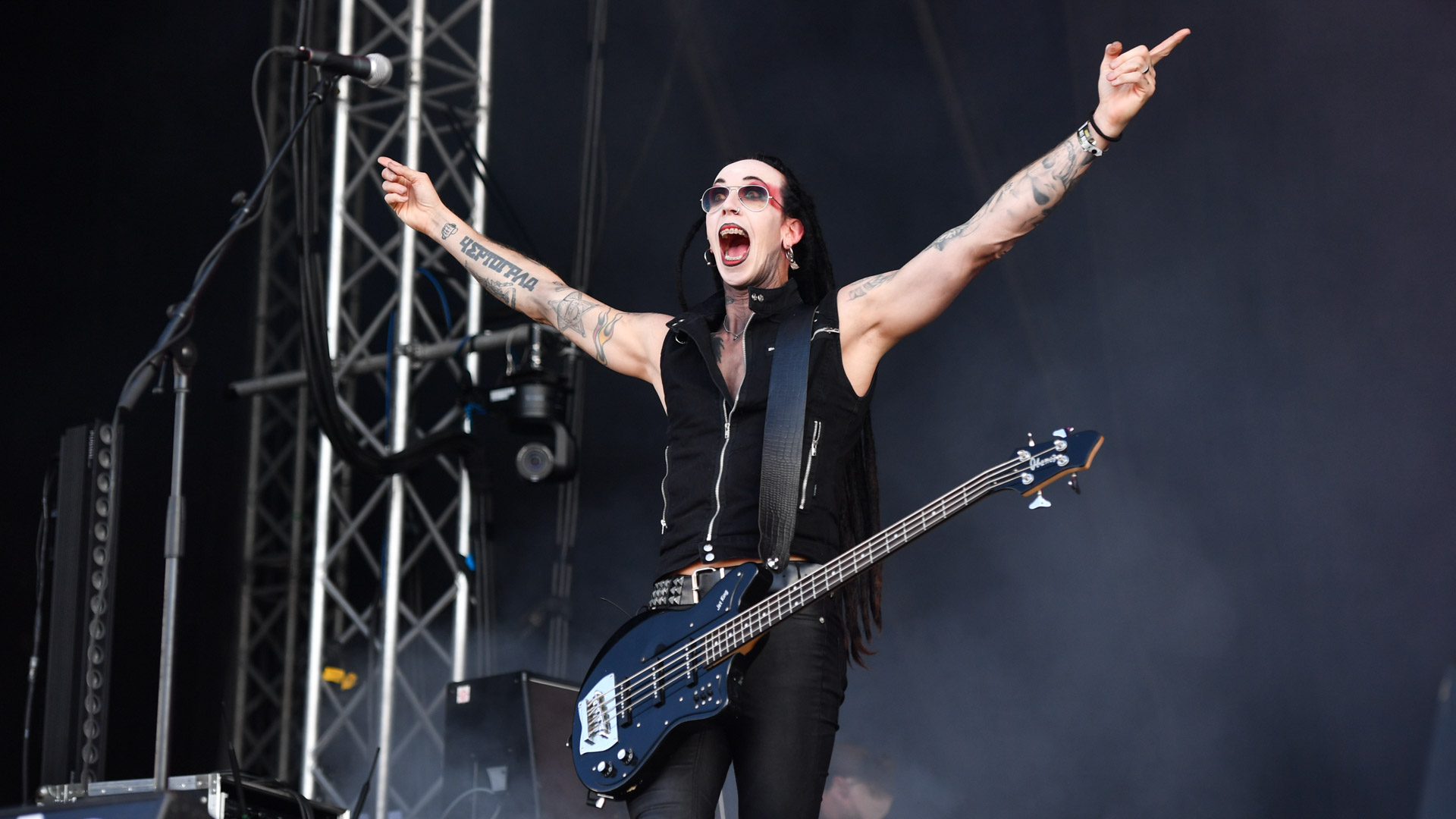 11.08.2024, Flugplatz Drispenstedt, Hildesheim, GER, Mera Luna Festival 2024, im Bild
DEATHSTARS
Foto © Rojahn