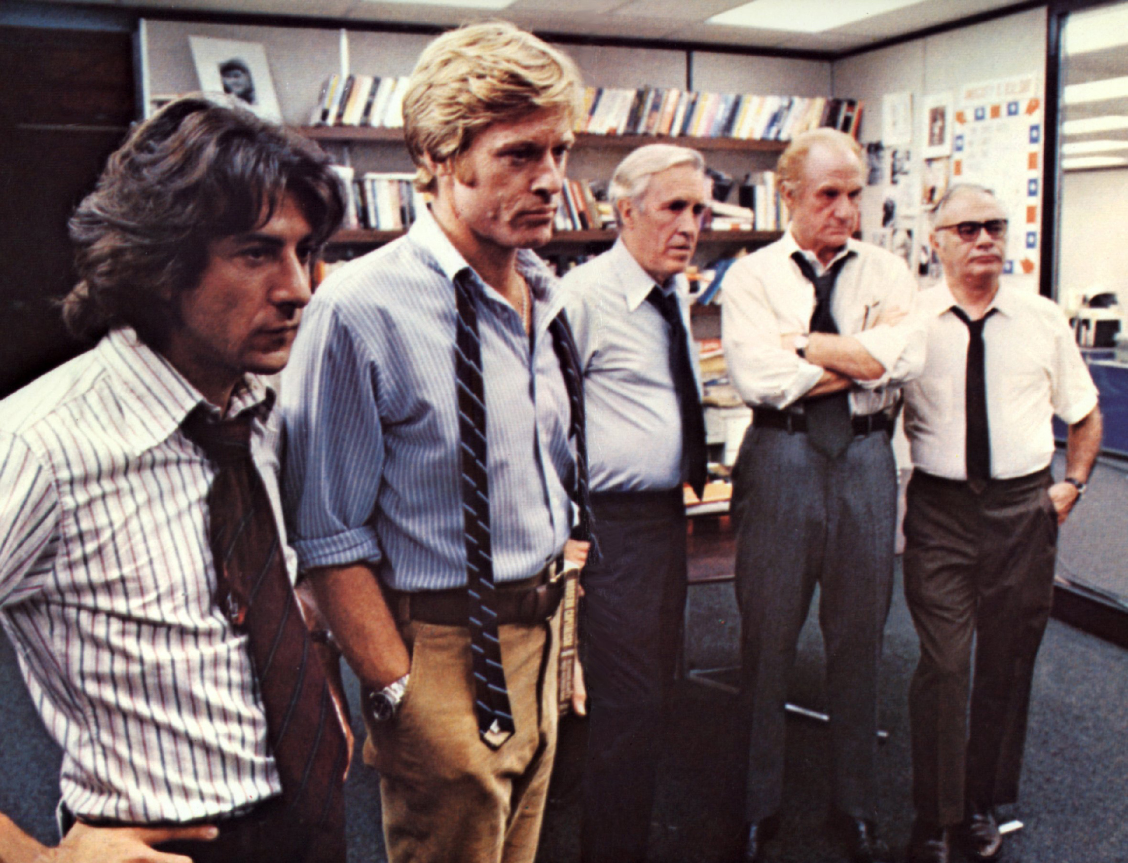 Kino. Die Unbestechlichen, (ALL THE PRESIDENT'S MEN) USA, 1976, Regie: Alan J. Pakula, DUSTIN HOFFMAN, ROBERT REDFORD, JAS...
