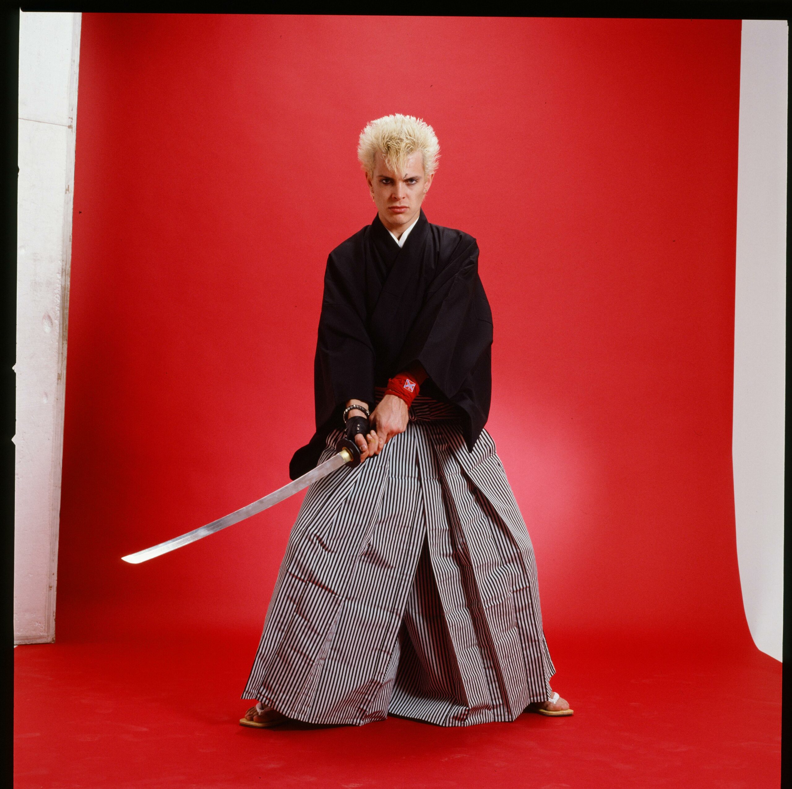 (MANDATORY CREDIT Koh Hasebe/Shinko Music/Getty Images) Billy Idol, photo shoot in Tokyo, Japan, March 1984. Billy Idol (v...