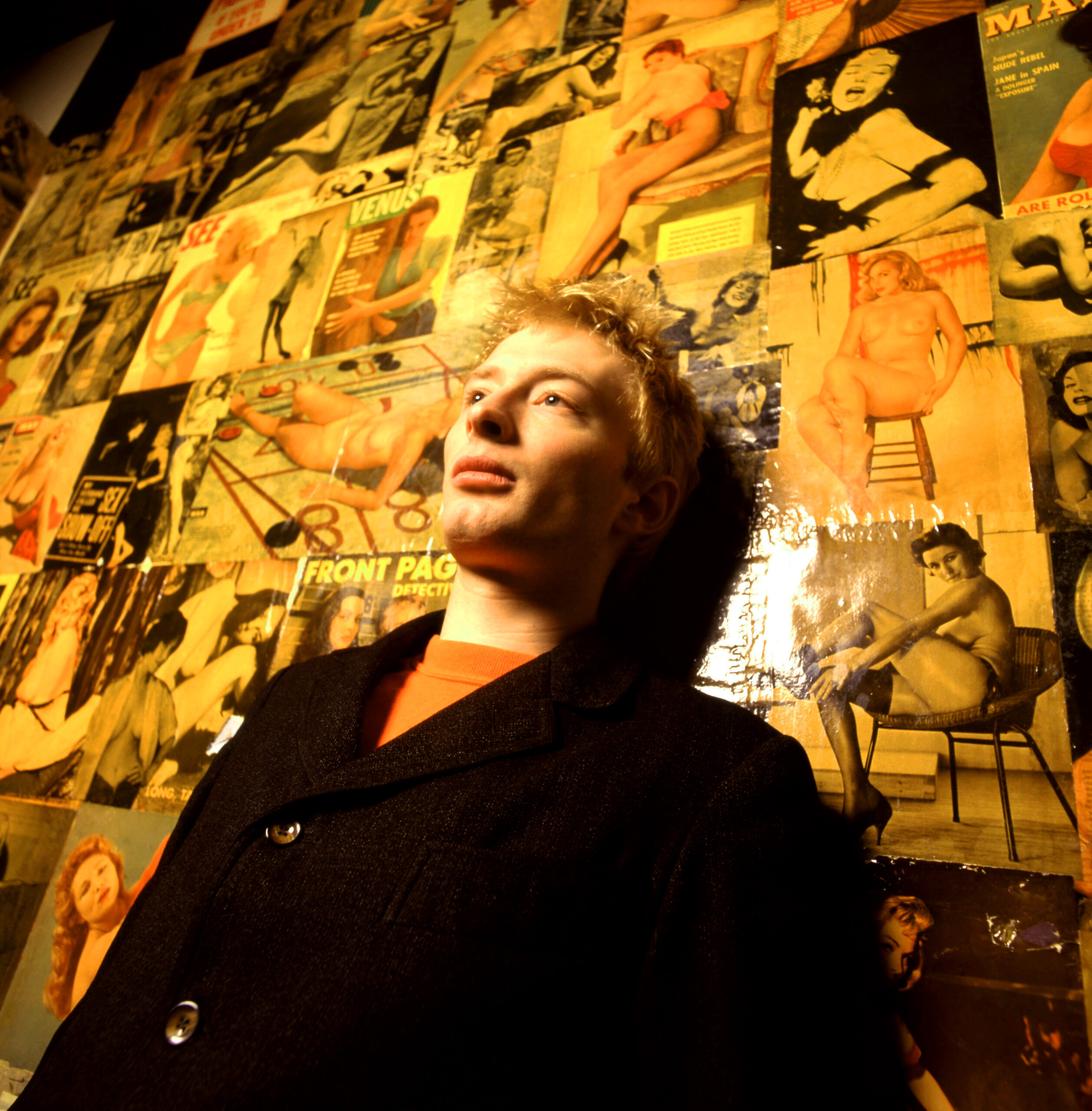 NEW YORK, NY - MARCH, 1993: Lead singer Thom Yorke of the British alternative rock band Radiohead poses for a portrait cir...