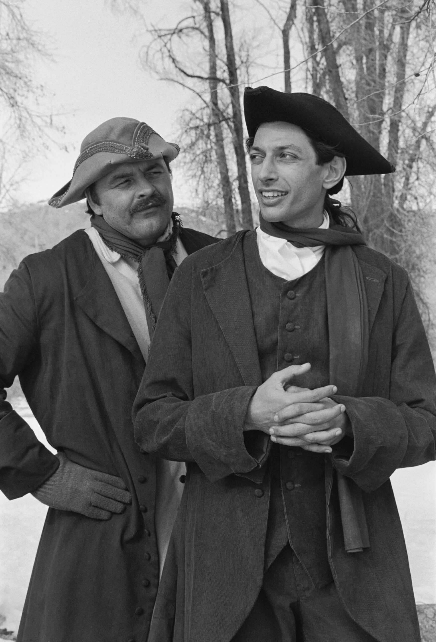THE LEGEND OF SLEEPY HOLLOW -- Aired 10/31/80 -- Pictured: (l-r) Dick Butkus as Brom Bones, Jeff Goldblum as Ichabod Crane...