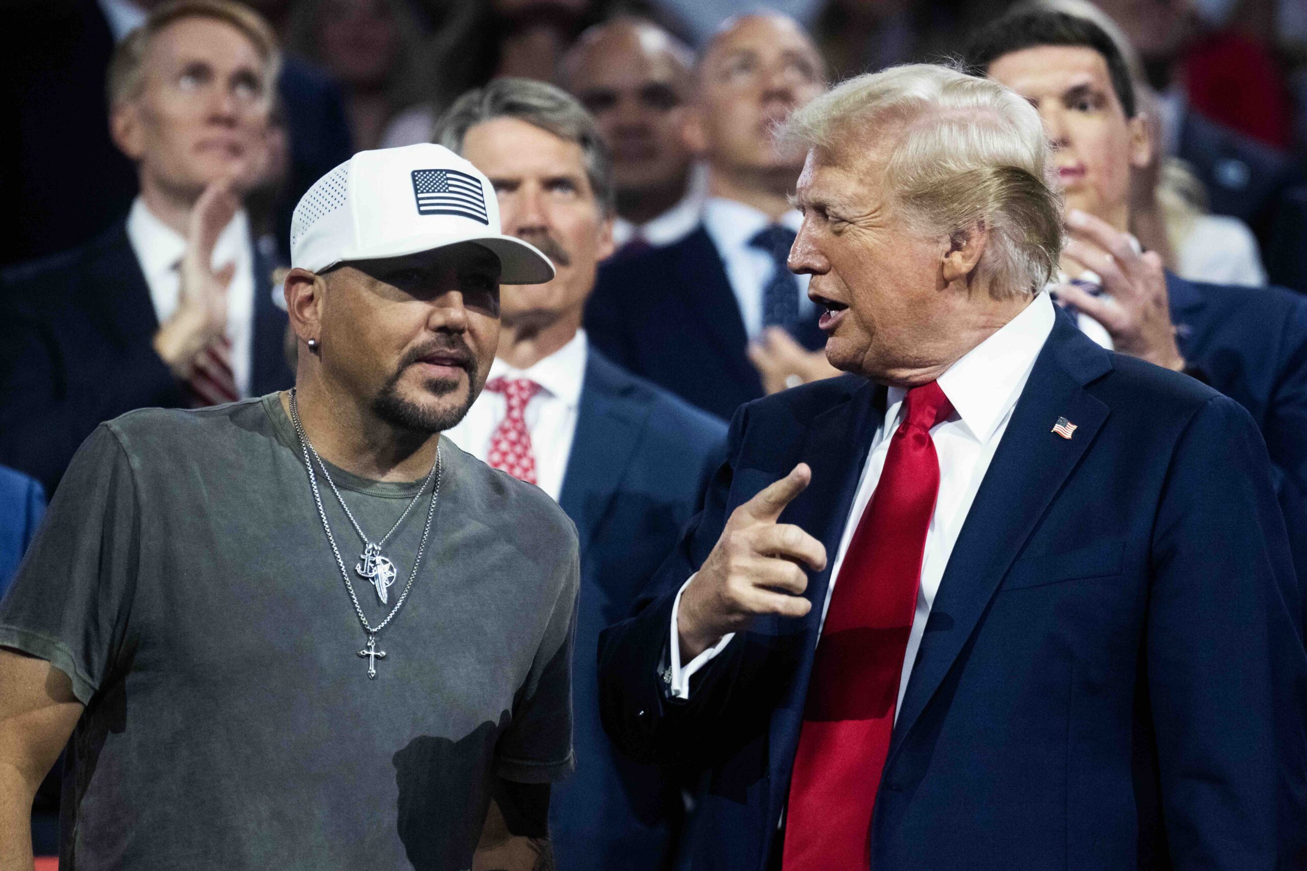 Donald Trump mit Jason Aldean