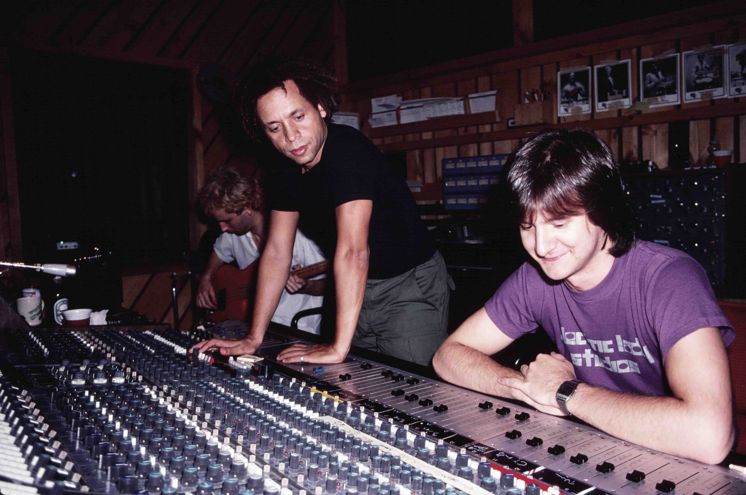 Bob Clearmountain (vorne) mit Garland Jeffreys