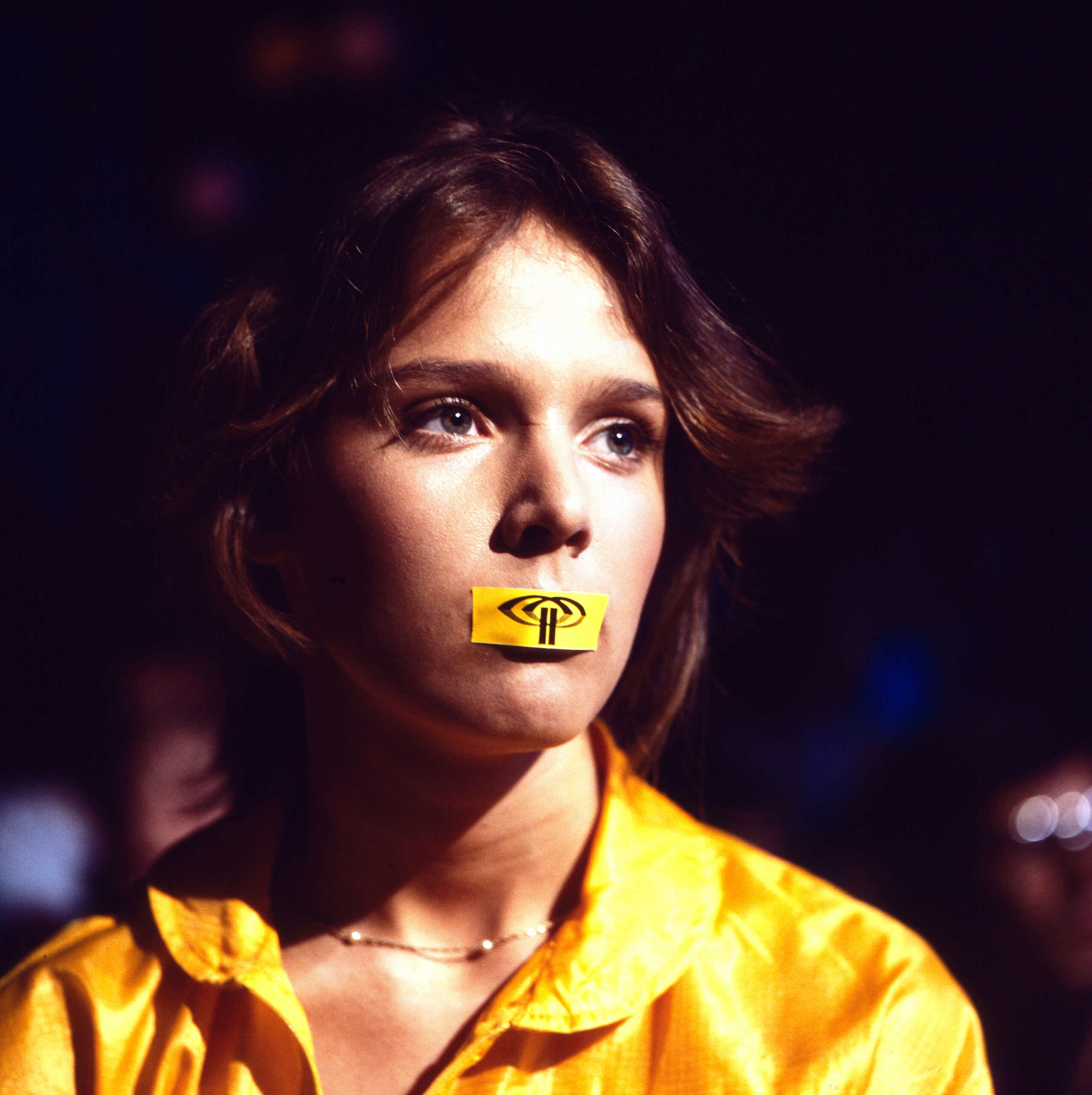 Musicbox, Sendereihe, Deutschland 1981 - 1982, Sendung vom 30. März 1981, Moderatorin: Desiree Nosbusch mit ZDF Sendekleb...