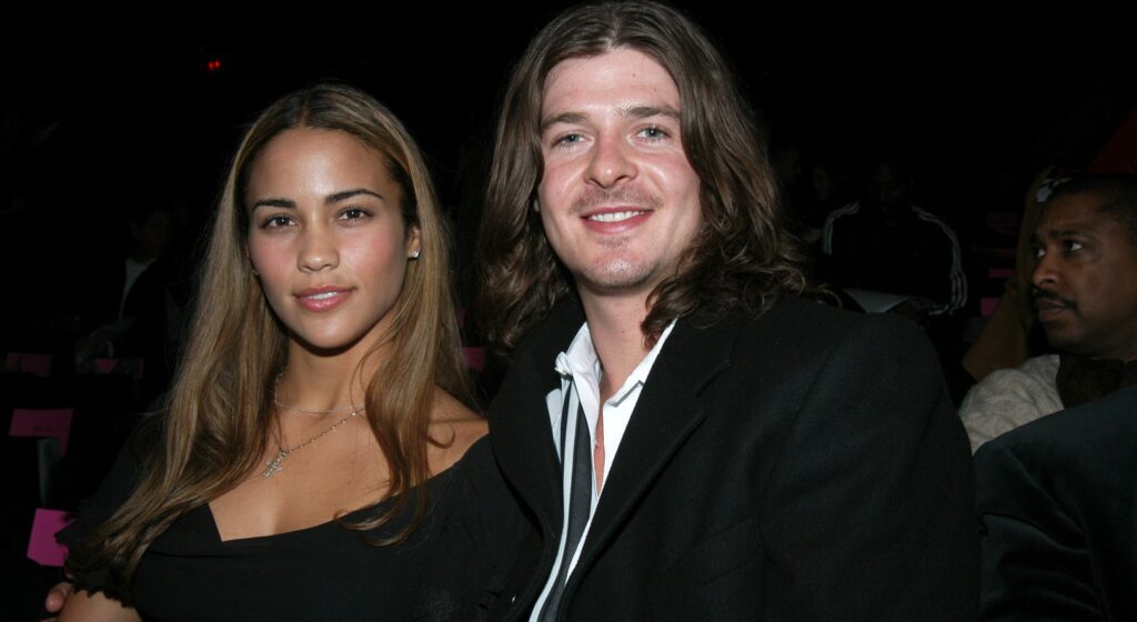Robin Thicke mit seiner späteren Ehefrau Paula Patton im Jahr 2002