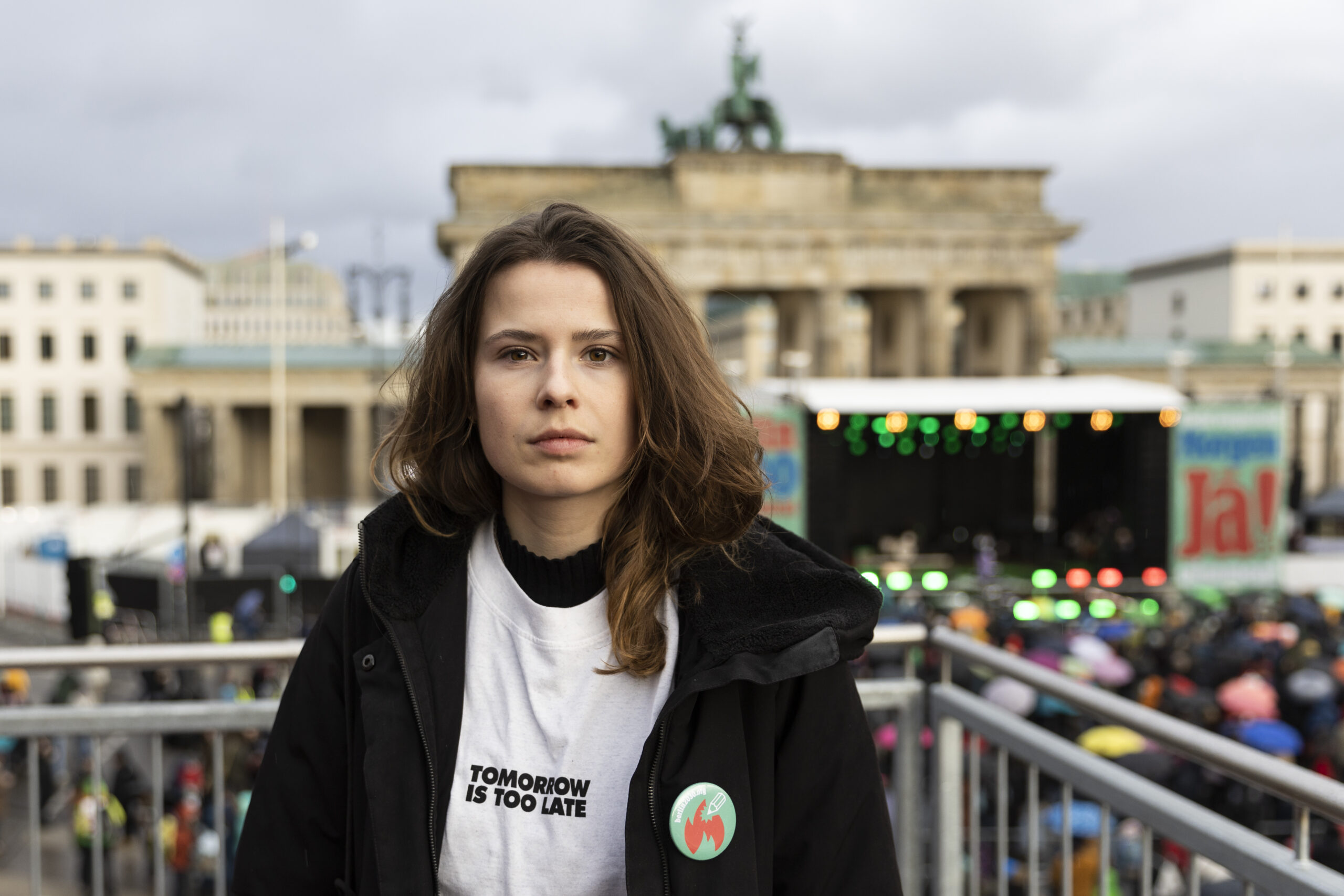 BERLIN, GERMANY - MARCH 25: Luisa Neubauer, prominent member of the Fridays for Future climate action movement  poses for ...