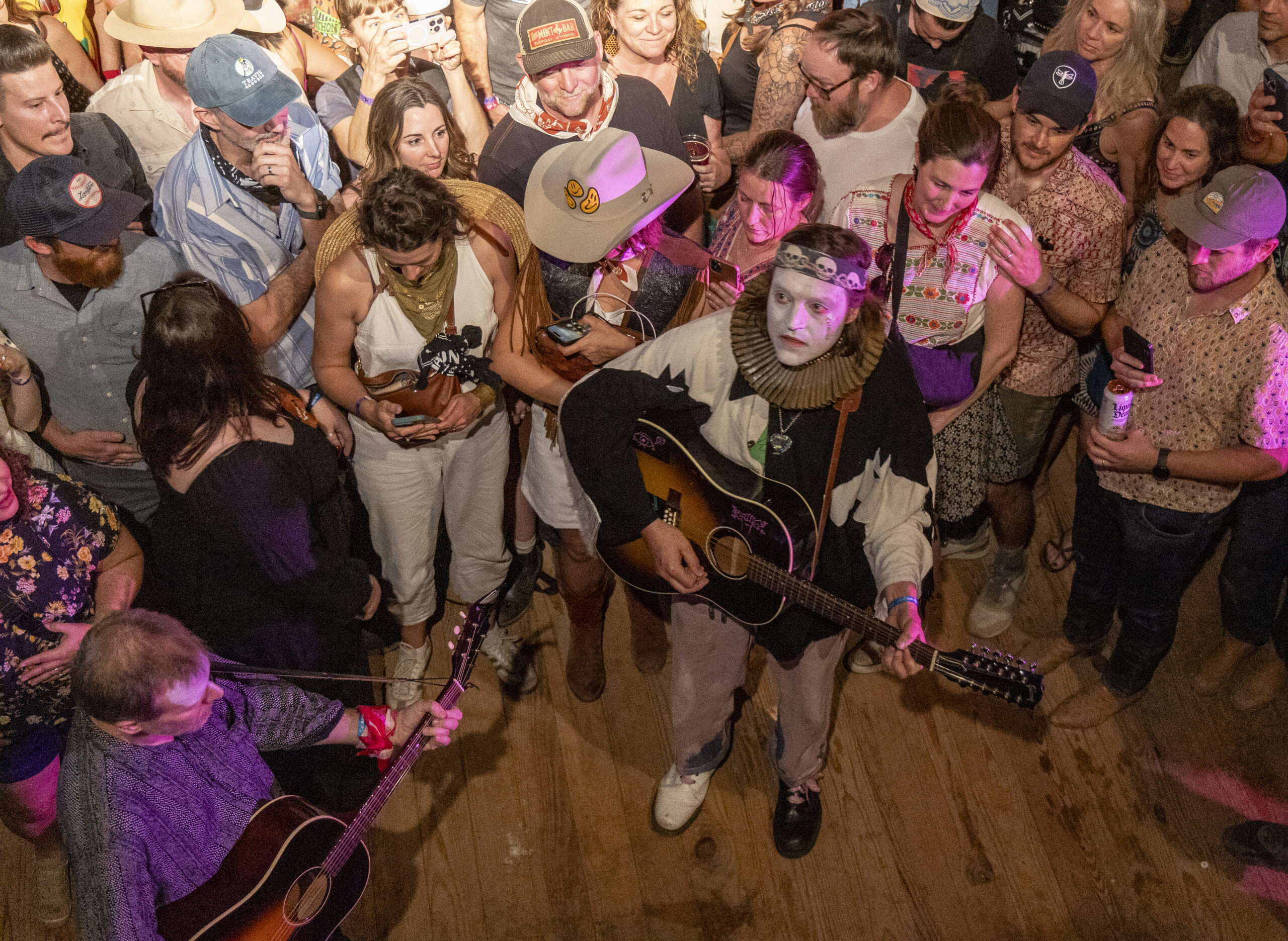 SPICEWOOD, TEXAS - MARCH 13: Win Butler and Arcade Fire perform a surprise set during Luck Reunion at Luck Ranch on March ...