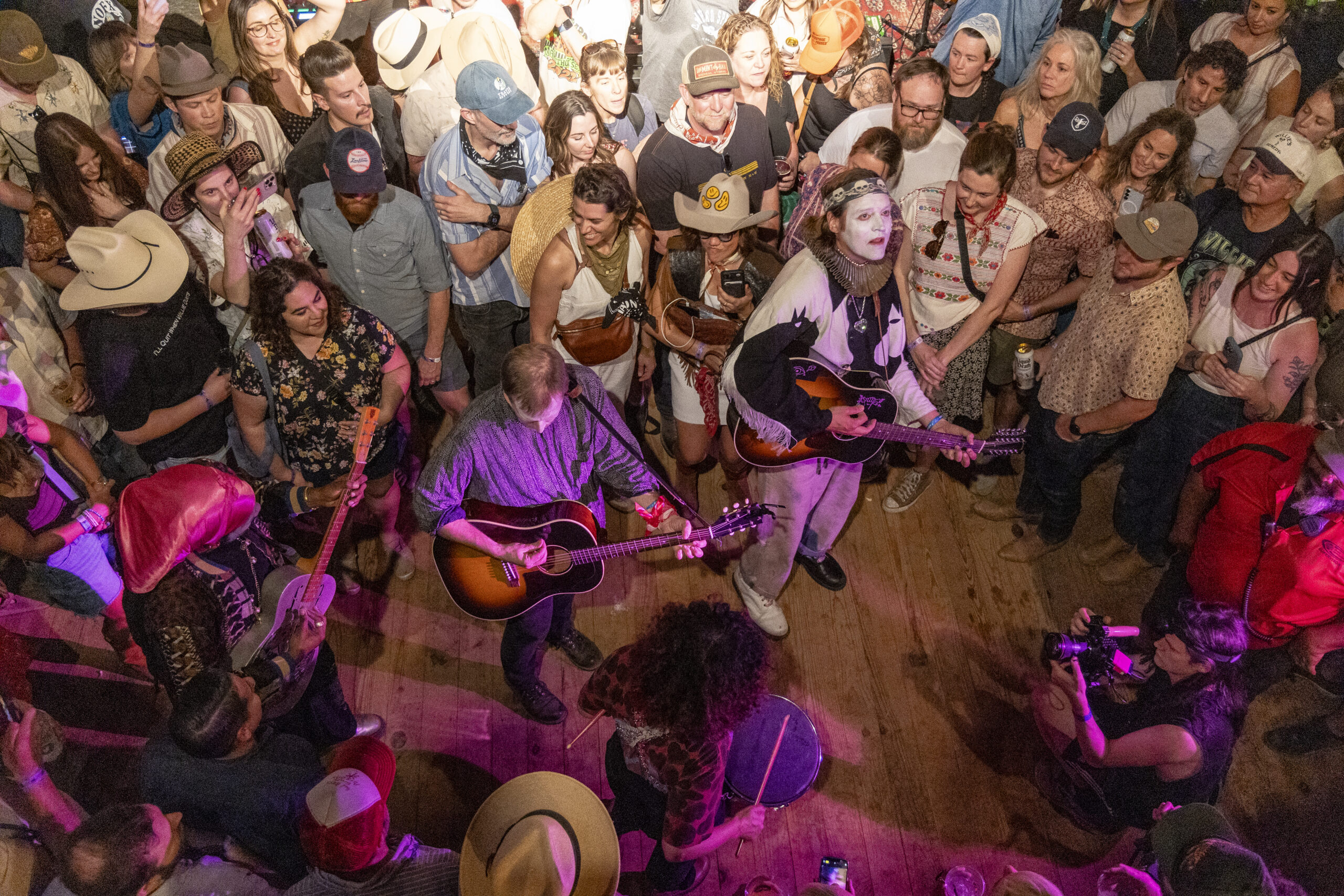 SPICEWOOD, TEXAS - MARCH 13: Win Butler and Arcade Fire perform a surprise set during Luck Reunion at Luck Ranch on March ...