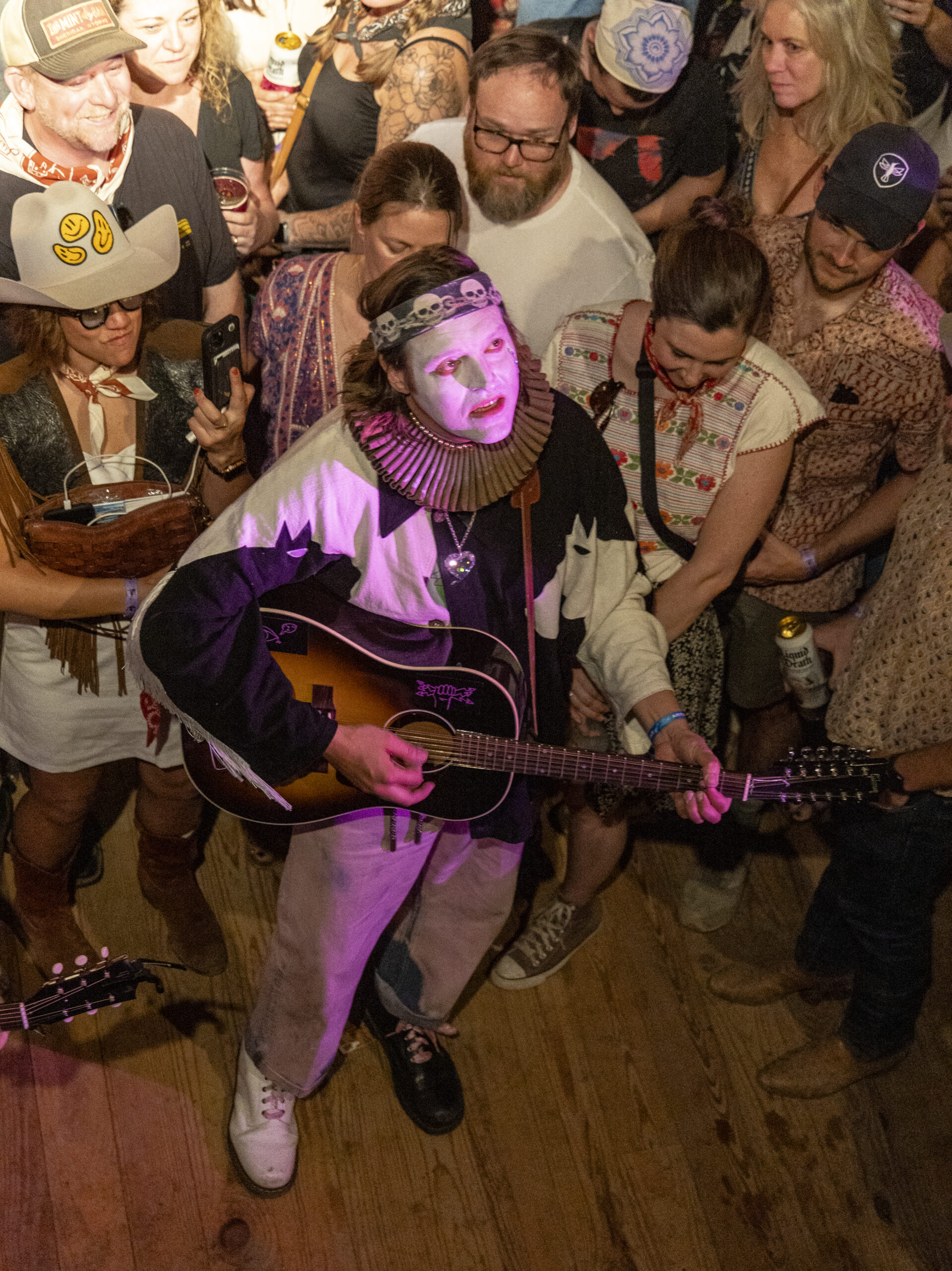 SPICEWOOD, TEXAS - MARCH 13: Win Butler and Arcade Fire perform a surprise set during Luck Reunion at Luck Ranch on March ...