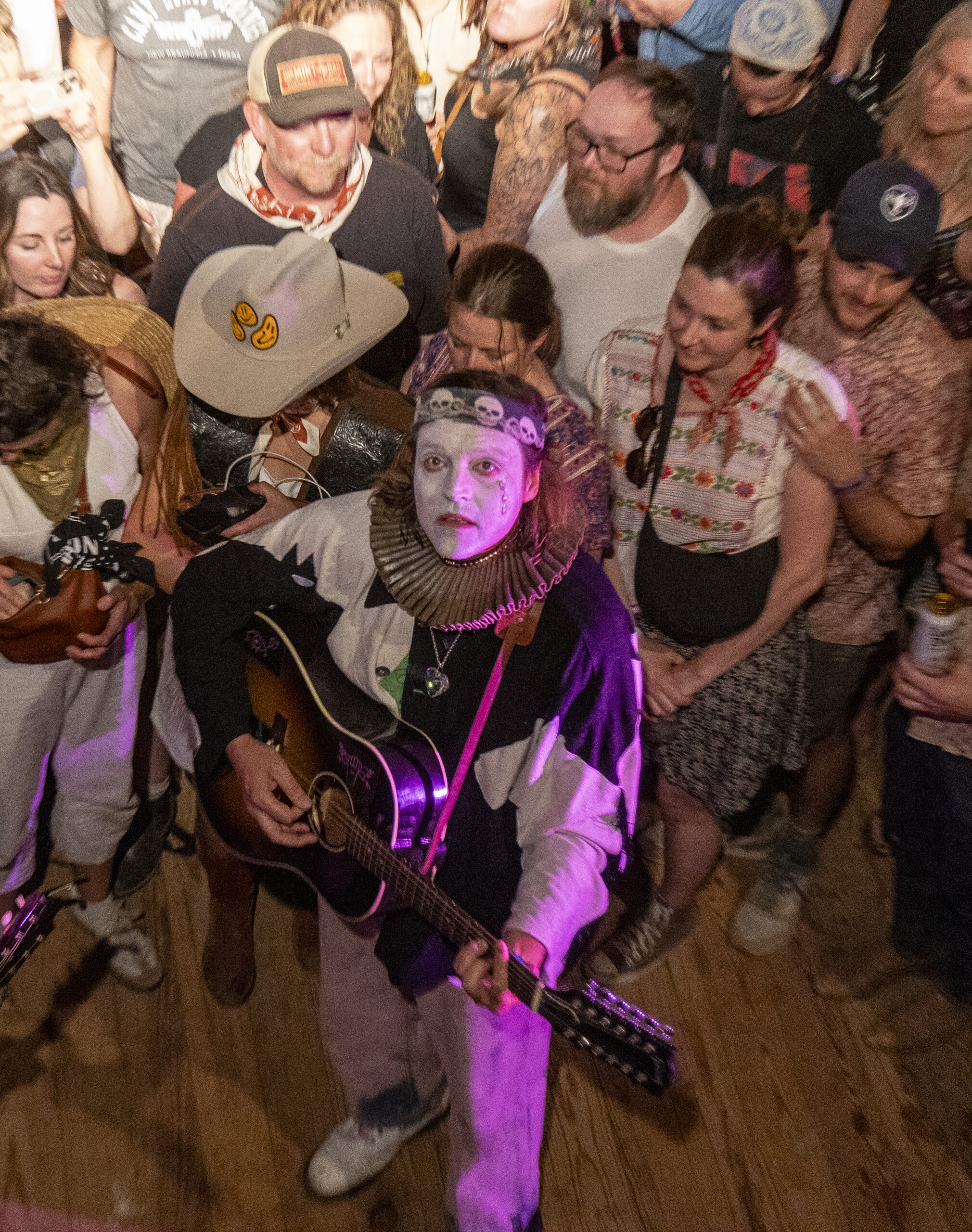 SPICEWOOD, TEXAS - MARCH 13: Win Butler and Arcade Fire perform a surprise set during Luck Reunion at Luck Ranch on March ...