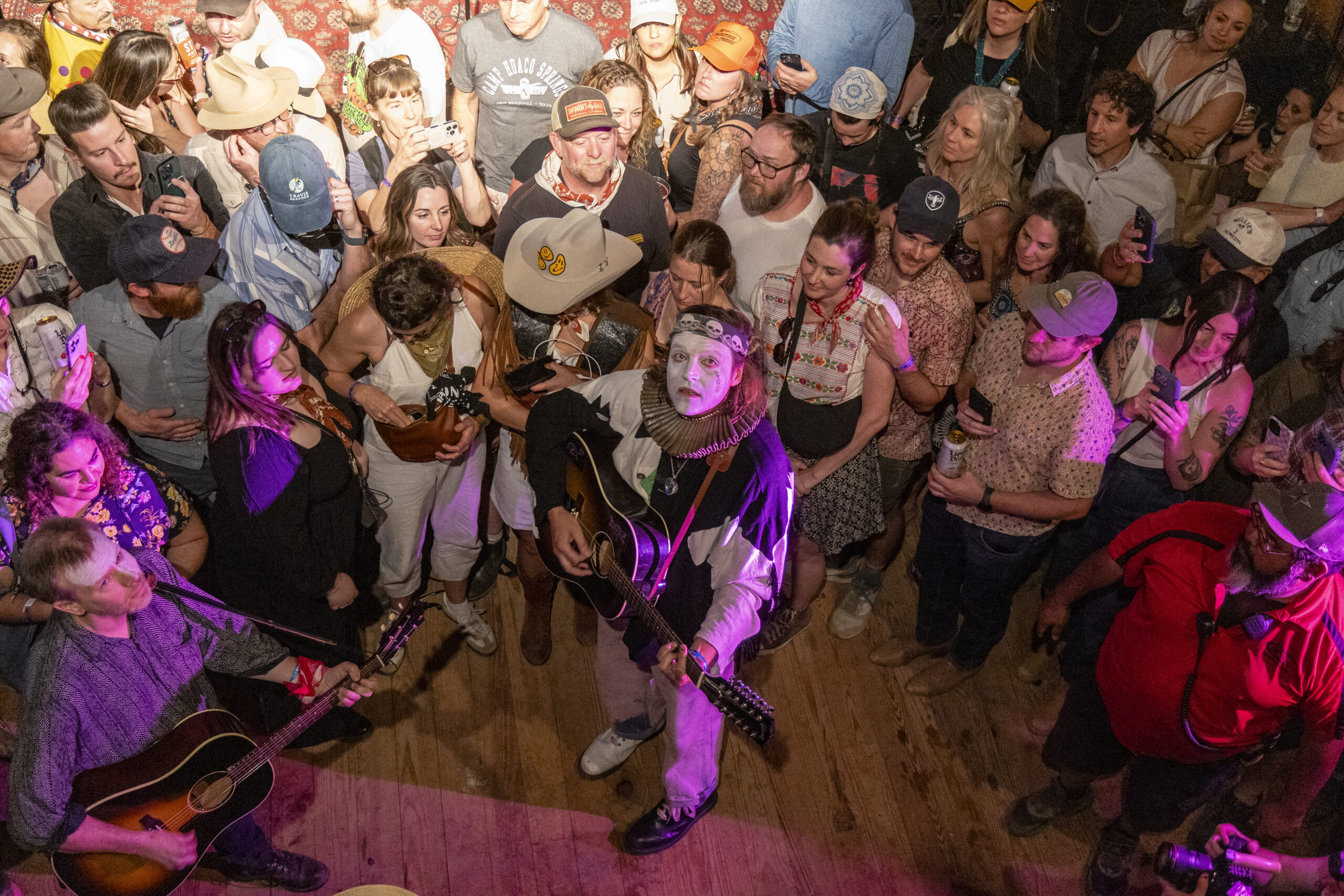SPICEWOOD, TEXAS - MARCH 13: Win Butler and Arcade Fire perform a surprise set during Luck Reunion at Luck Ranch on March ...