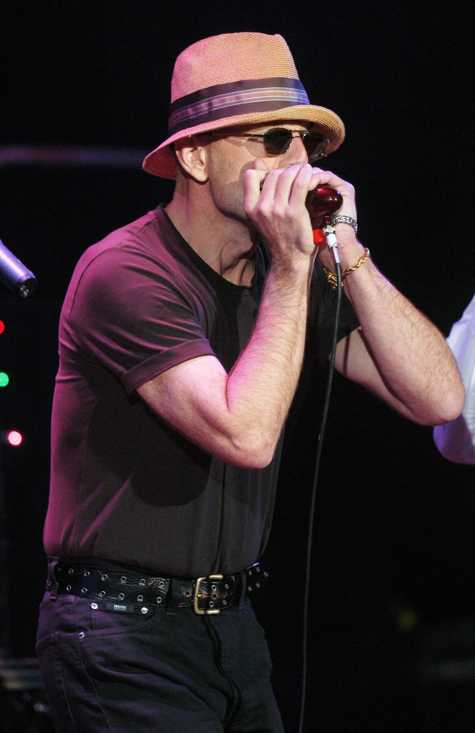 Bruce Willis during Bruce Willis and The Accelerators In Concert at The House of Blues in Downtown Disney in Anaheim, Cali...