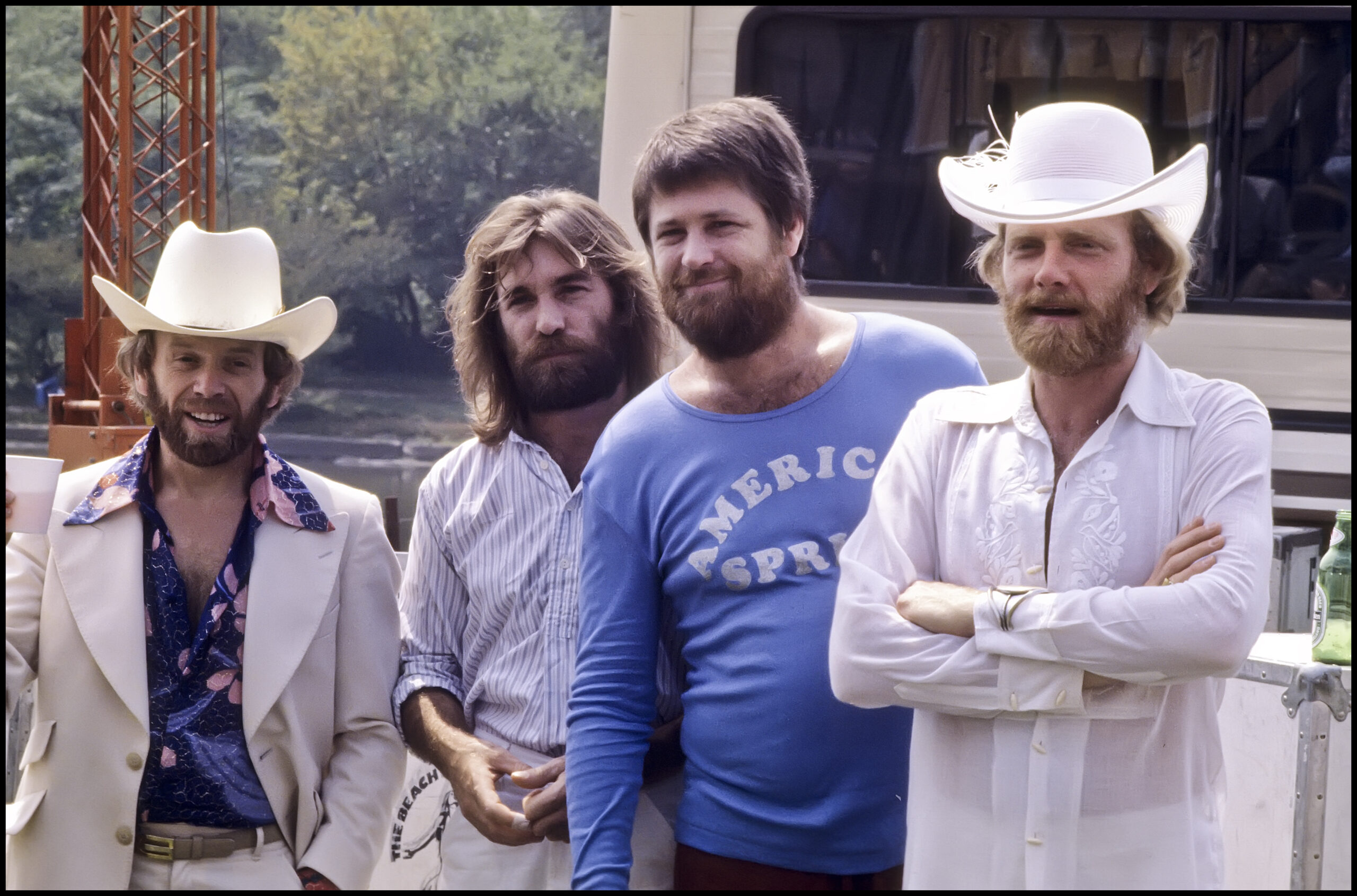Beach Boys, v.l.n.r: Al Jardine, Dennis Wilson, Brian Wilson und Mike Love