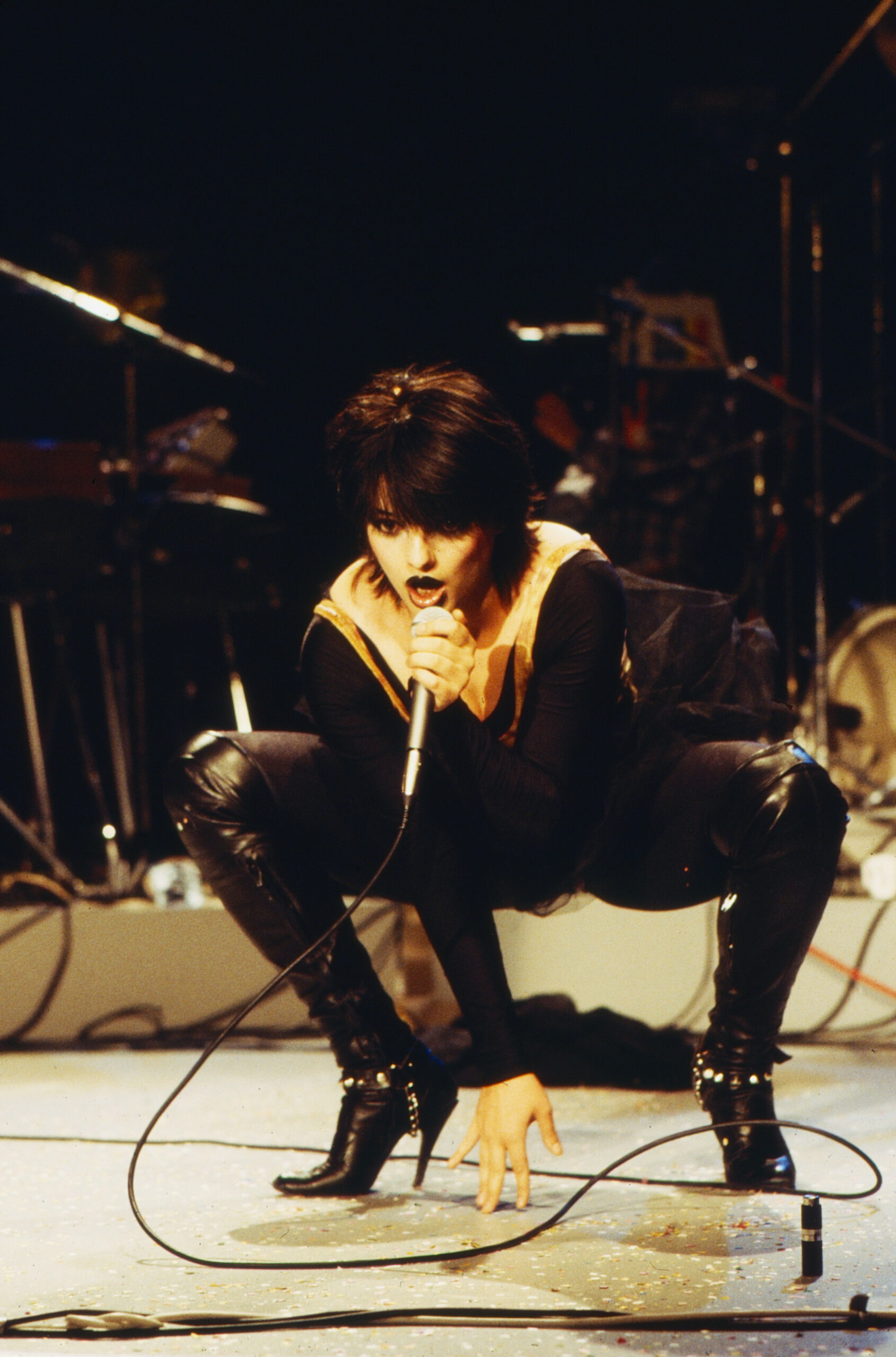 Nina Hagen, deutsche Sängerin und Schauspielerin, bei einem Konzert, Deutschland um 1977. (Photo by Hartwig Valdmanis/Uni...