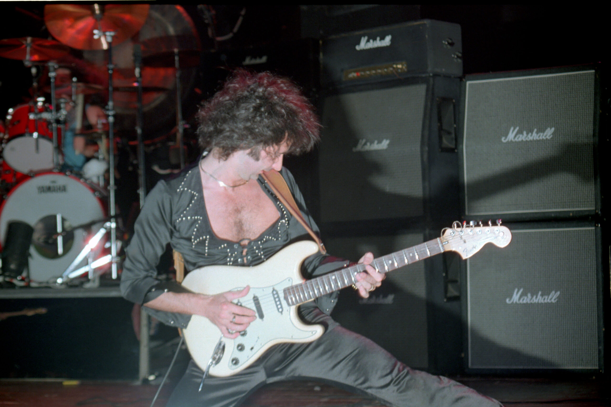 19. März 1984: Ritchie Blackmore mit Rainbow live im Madison Square Garden, New York City.