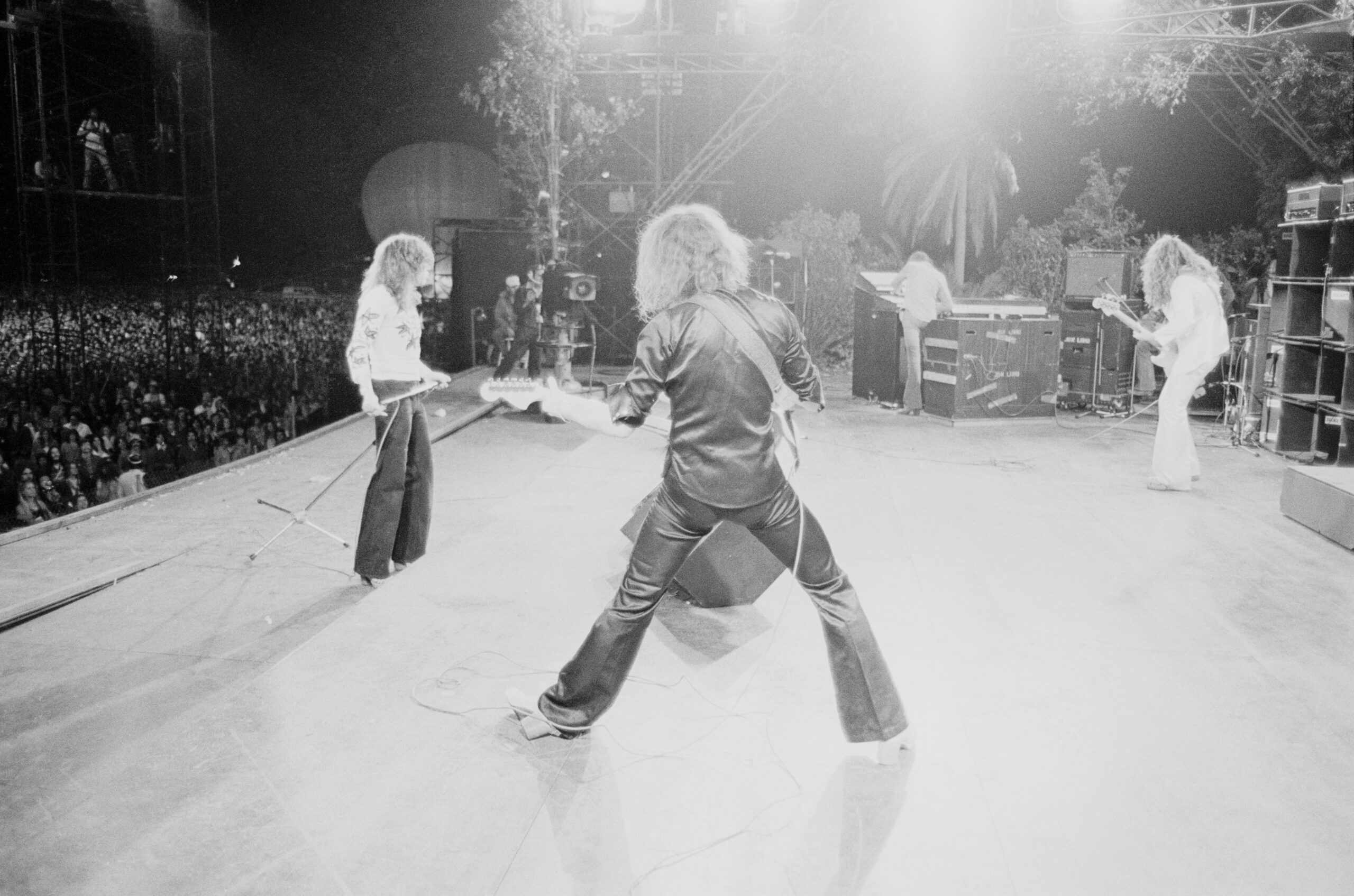 Nochmal California Jam 1974: Deep Purple mit David Coverdale, Ritchie Blackmore, Jon Lord und Glenn Hughes.
