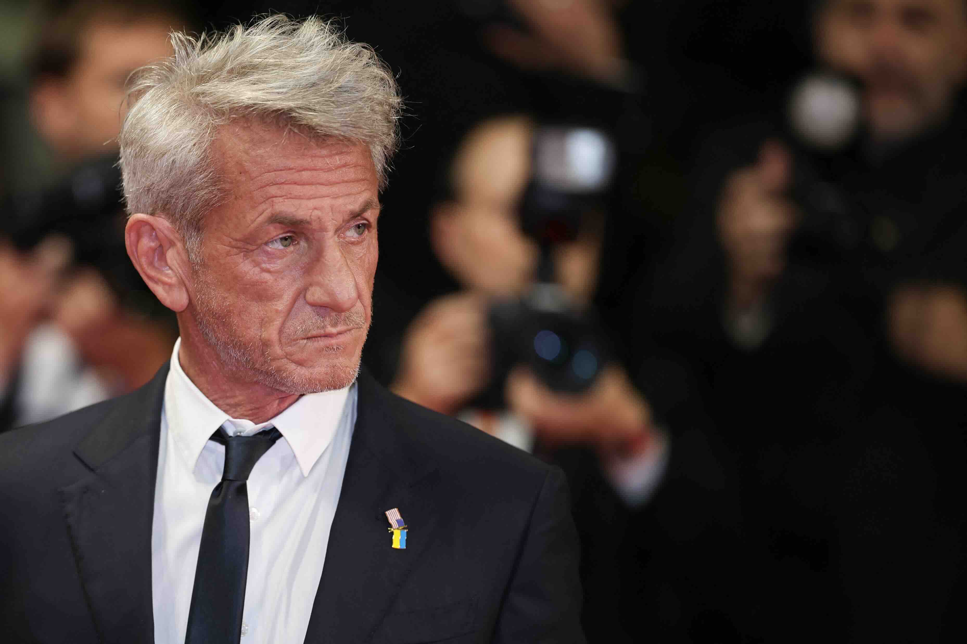 US actor, screenwriter, and film director Sean Penn arrives for the screening of the film "Bono: Stories of Surrender" at ...