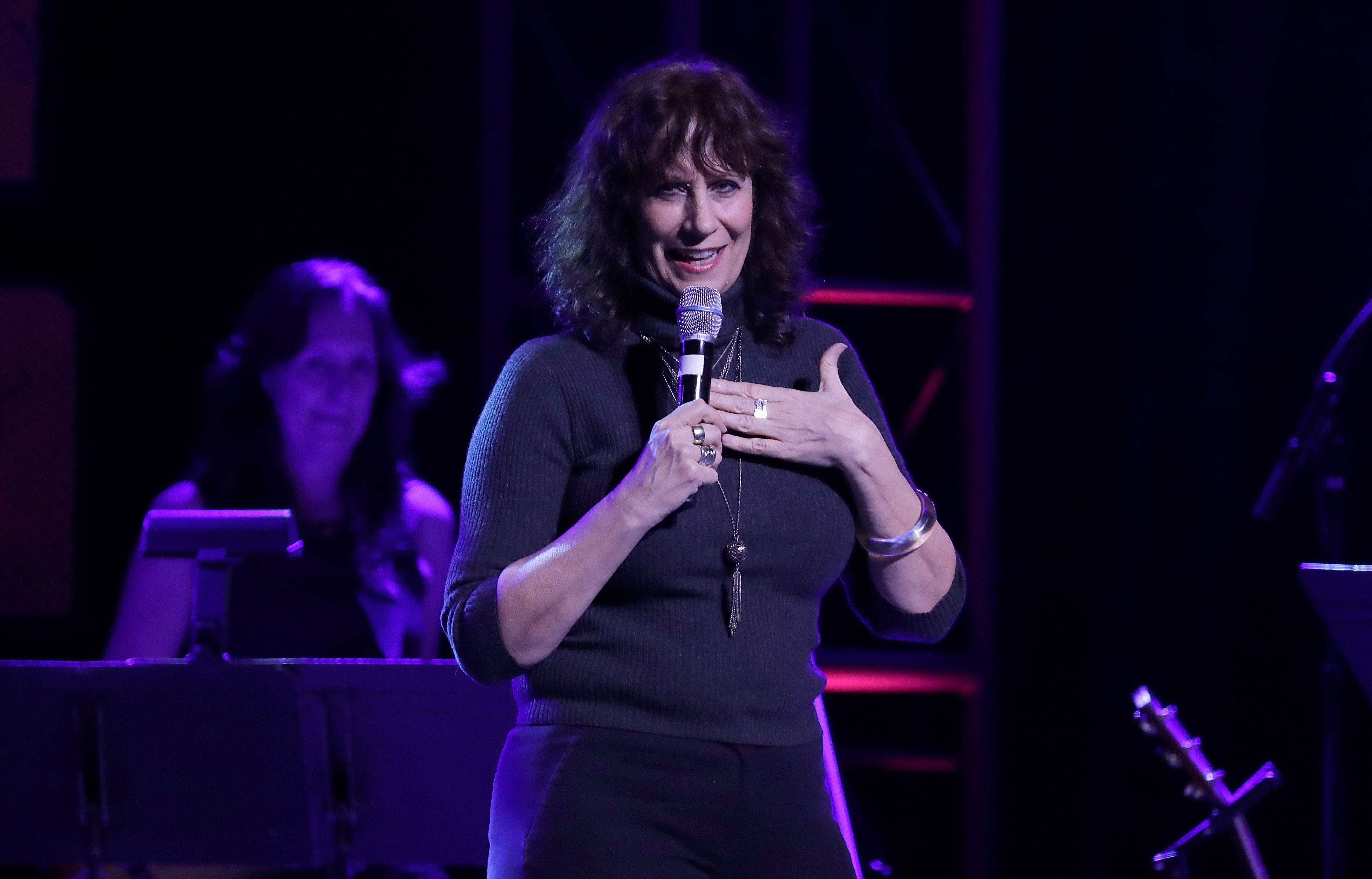 NEW YORK, NY - FEBRUARY 25:  Lizz Winstead performs during the Concert for America: Stand Up, Sing Out! at Town Hall on Fe...