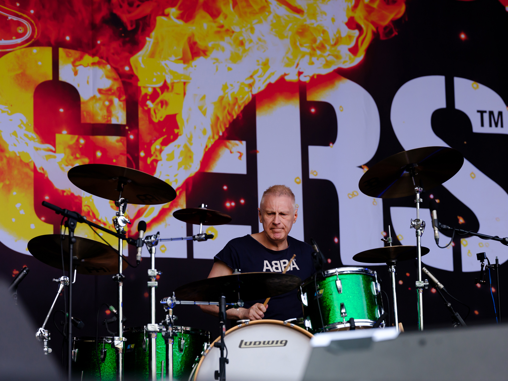 LS / Stiff Little Fingers spielen als Vorband der Sex Pistols in der Zitadelle Berlin. Hier im Bild Schlagzeuger Steve Gra...