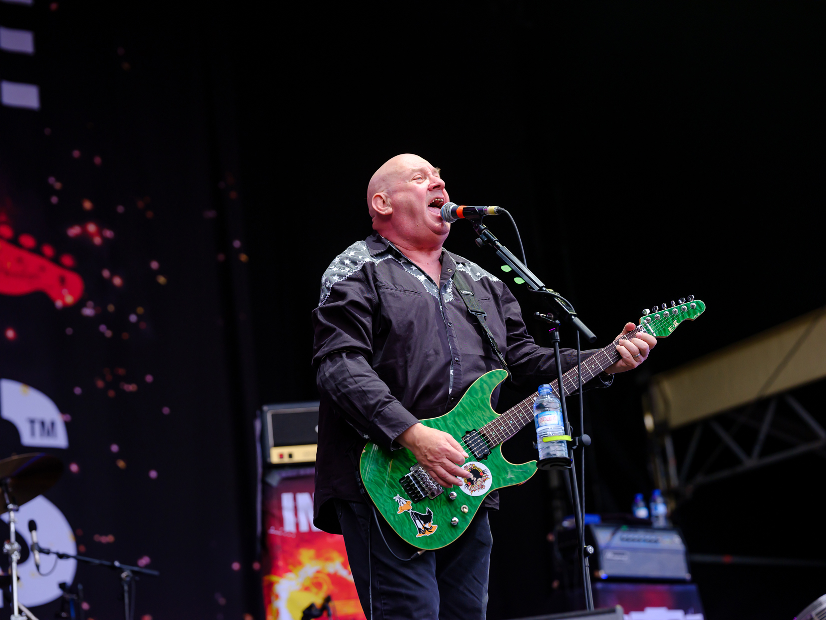 LS / Stiff Little Fingers spielen als Vorband der Sex Pistols in der Zitadelle Berlin.