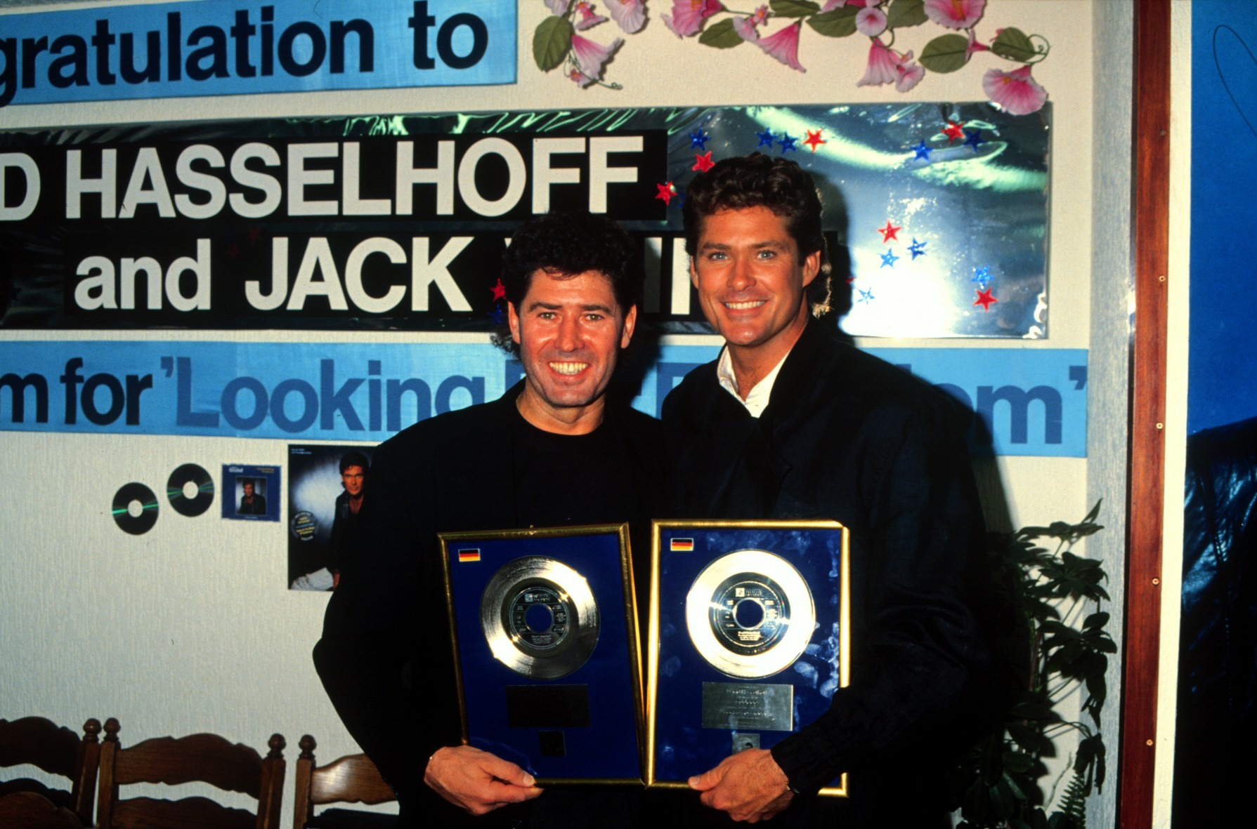 Jack White,David Hasselhoff, Gold- und;Platin-LP-Verleihung, Dortmund, (Photo by Peter Bischoff/Getty Images)