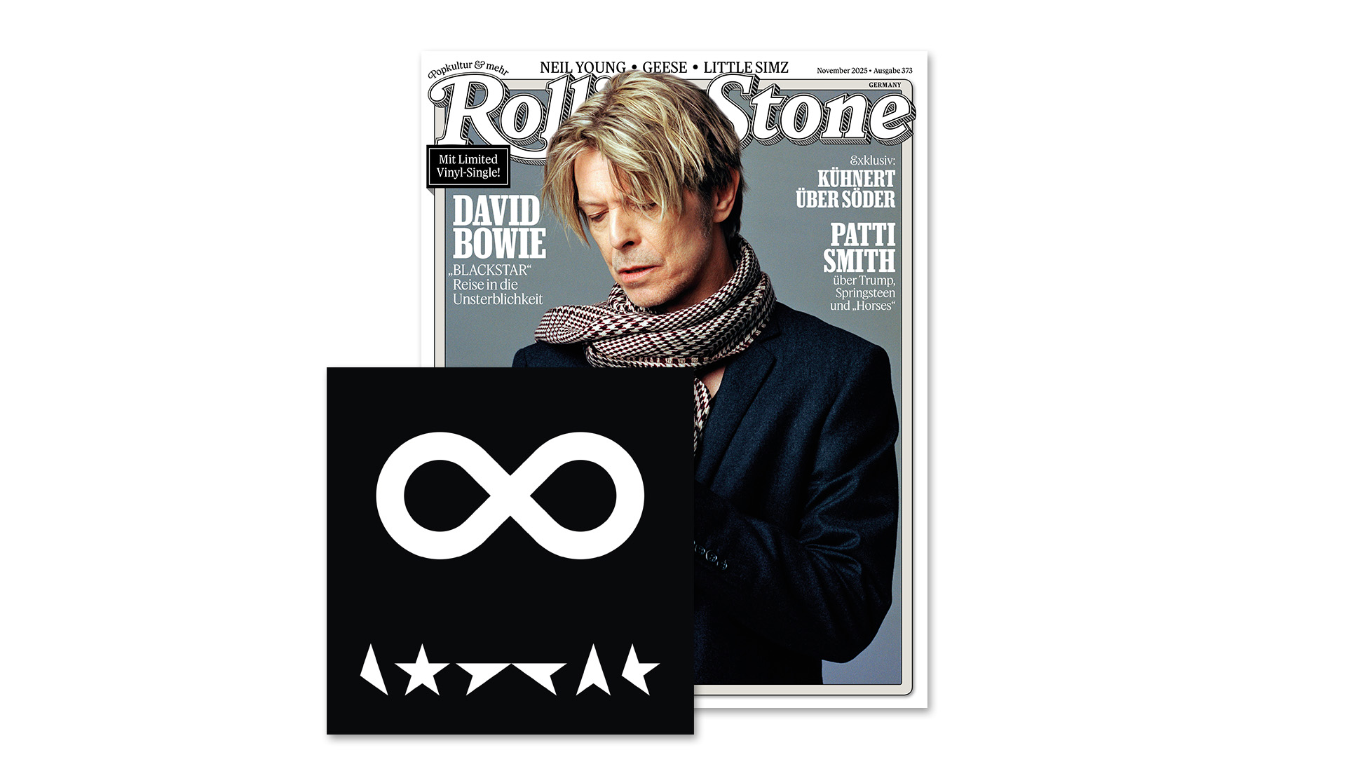 Cover der November-Ausgabe des ROLLING STONE mit David Bowie