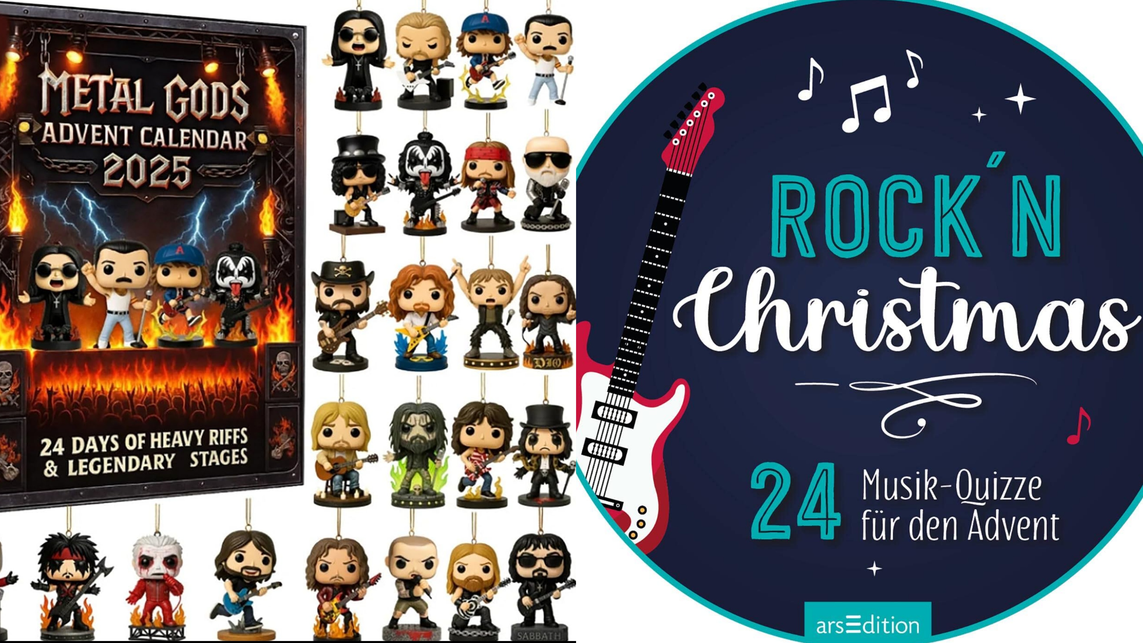 Mini-Stars des Rock und Metal oder ein Musikquiz für 24 Tage – nur zwei Varianten von Adventskalendern für Musikliebhaber