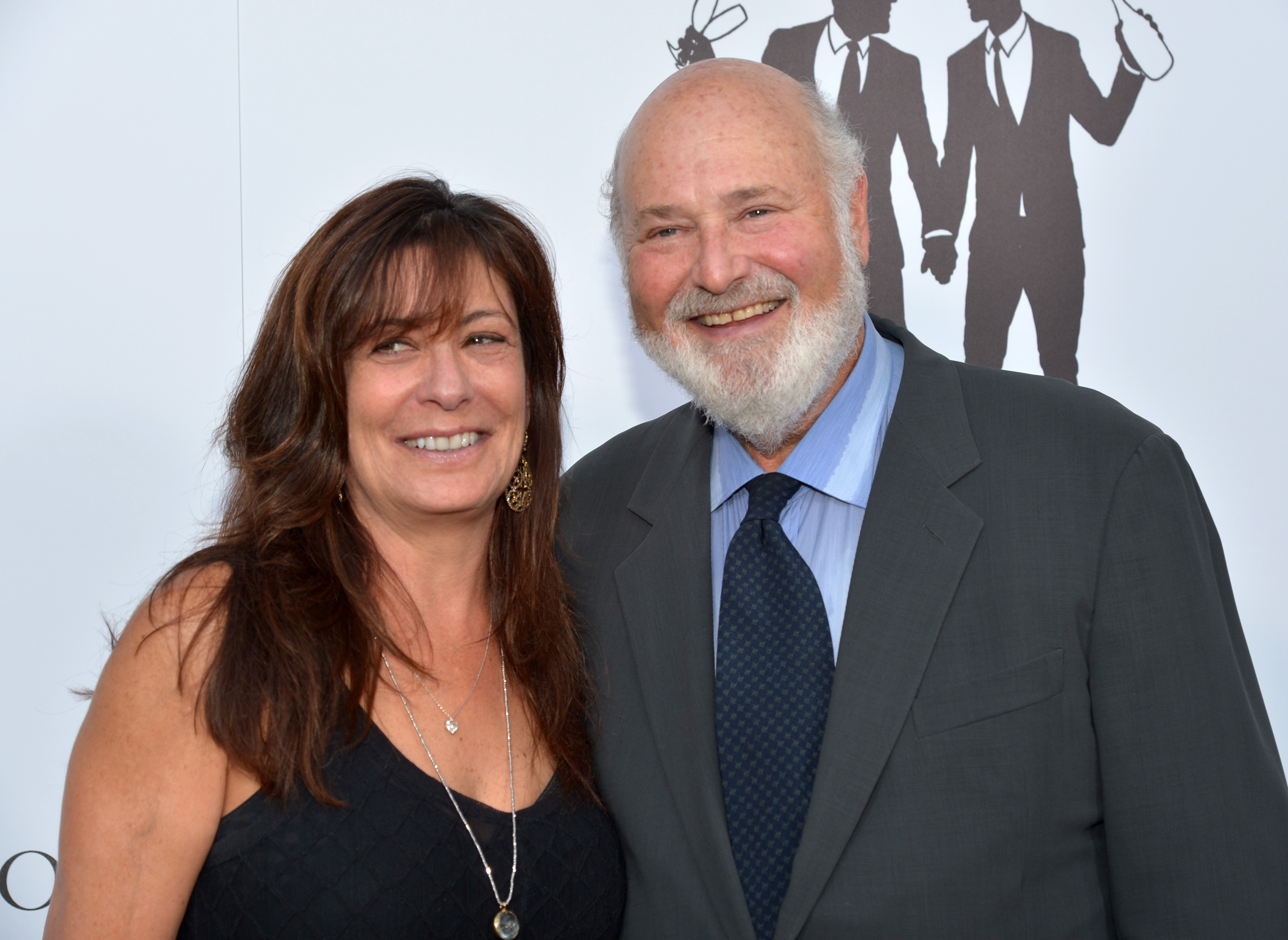 BEVERLY HILLS, CA - JUNE 28: Actor/director Rob Reiner (R) and Michele Reiner attend the wedding ceremony and celebration ...