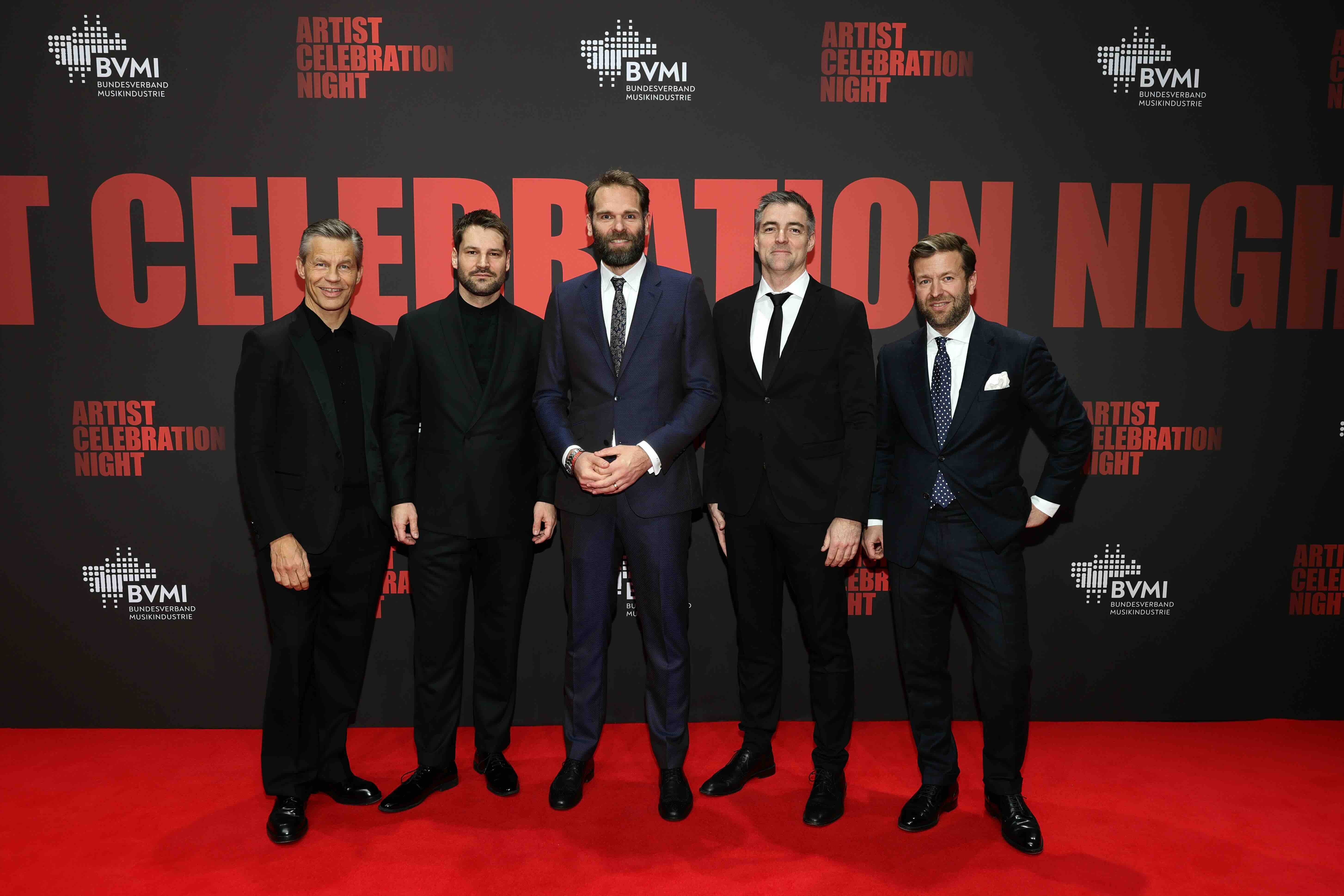 BERLIN, GERMANY - JANUARY 21: Frank Briegmann, Christoph Behm, Florian Drücke, Markus Holzherr and Jonas Haentjes attend ...